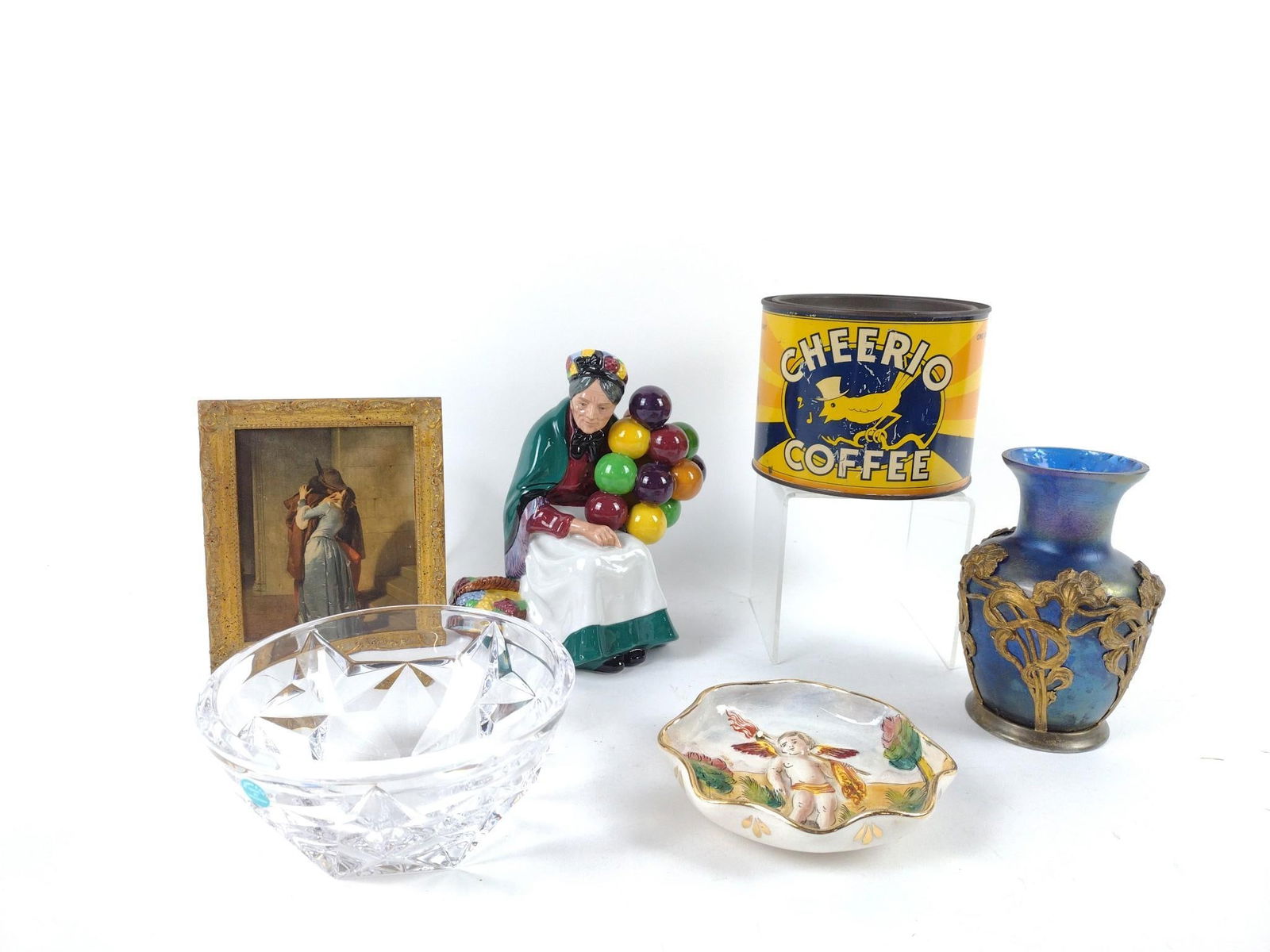 6 Pcs incl Cherrio Coffee Tin, Tiffany Bowl & Royal Doulton (1 of 10)