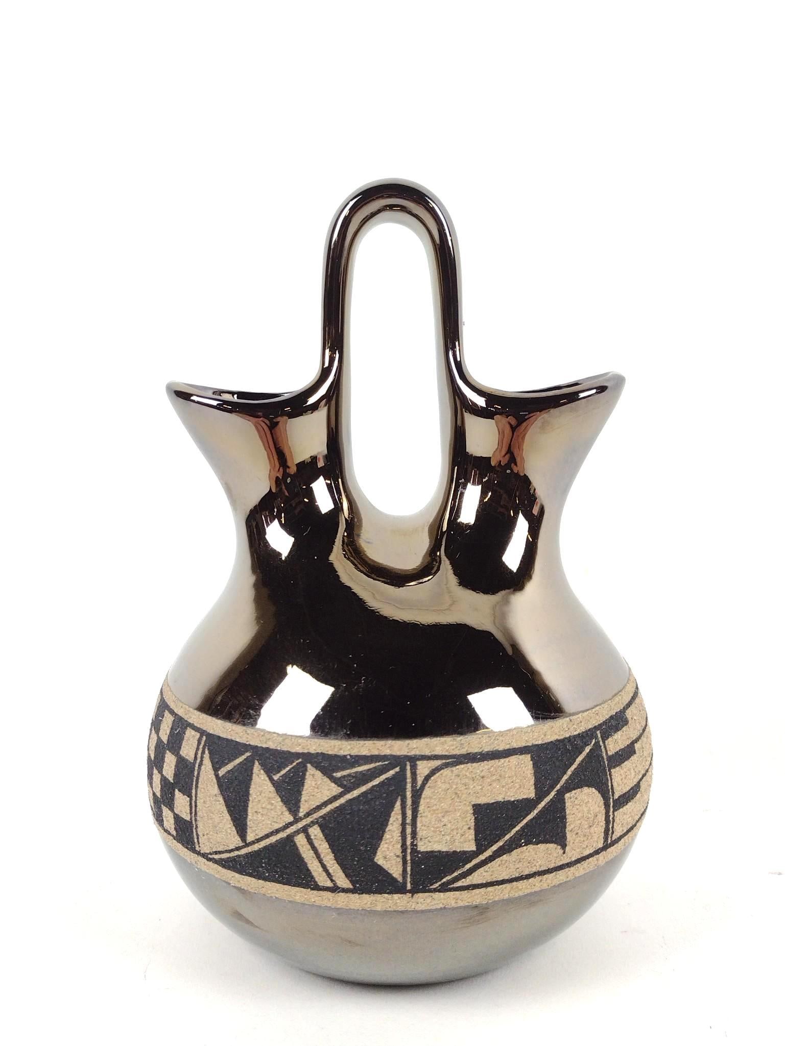 Craig White Eagle Ceramic Navajo Wedding Vase (1 of 4)