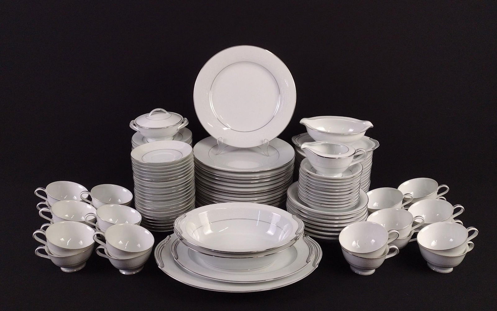 127 Pcs Noritake "White Hall" Dinnerware (1 of 5)