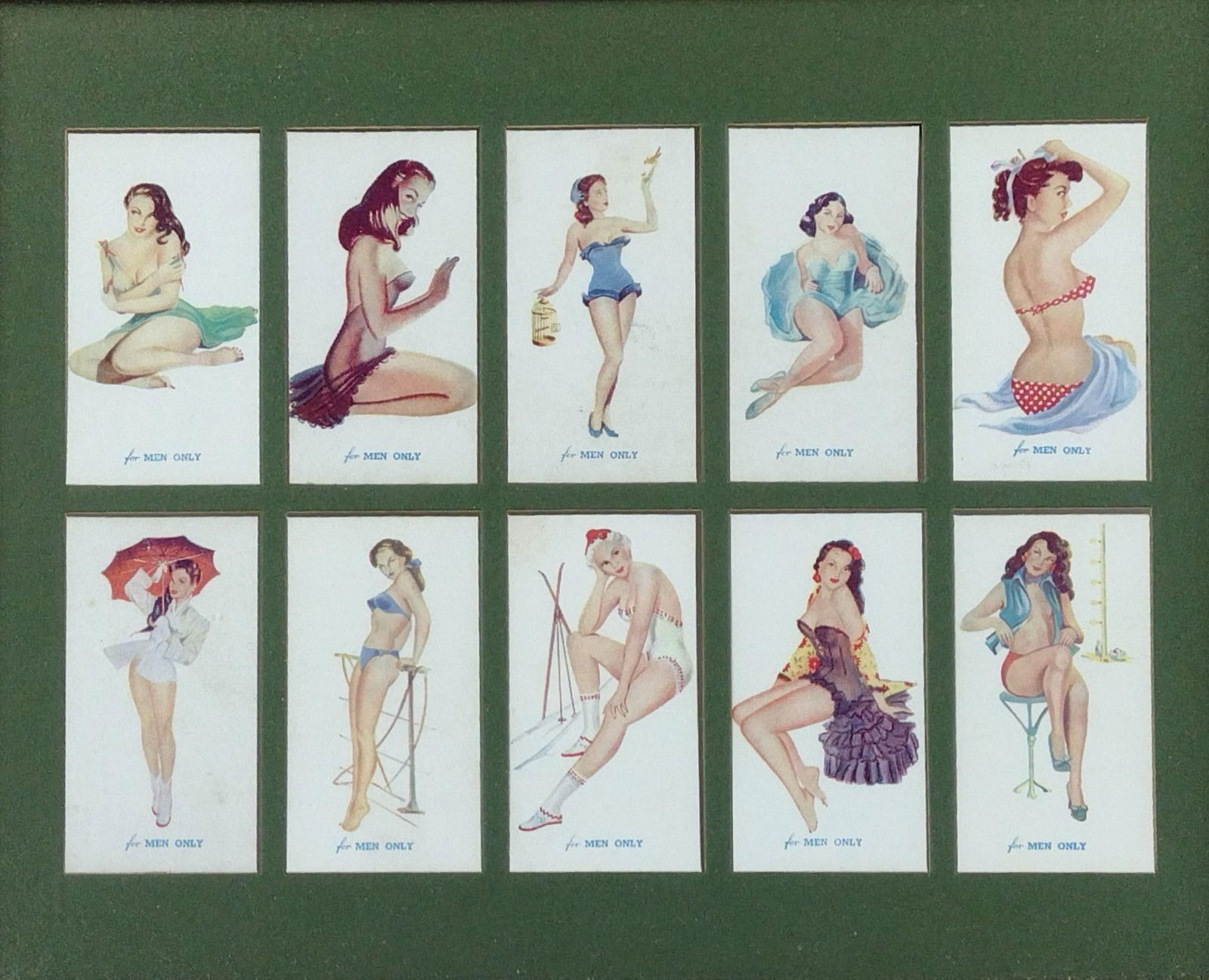 Allman Magnums Pin Up Cigarette Cards (1 of 5)