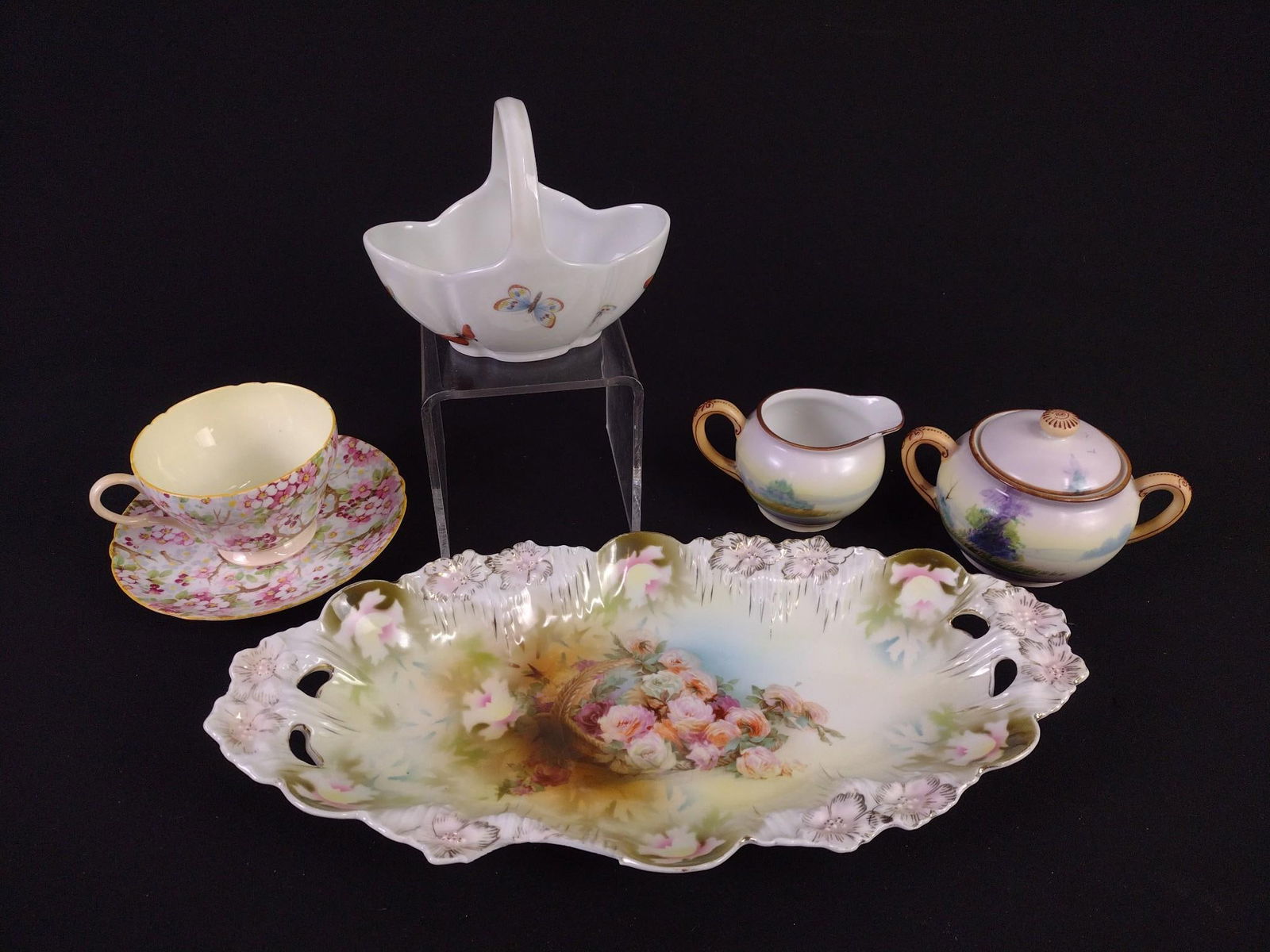 6 Ceramics incl RS Prussia + Nippon (1 of 11)