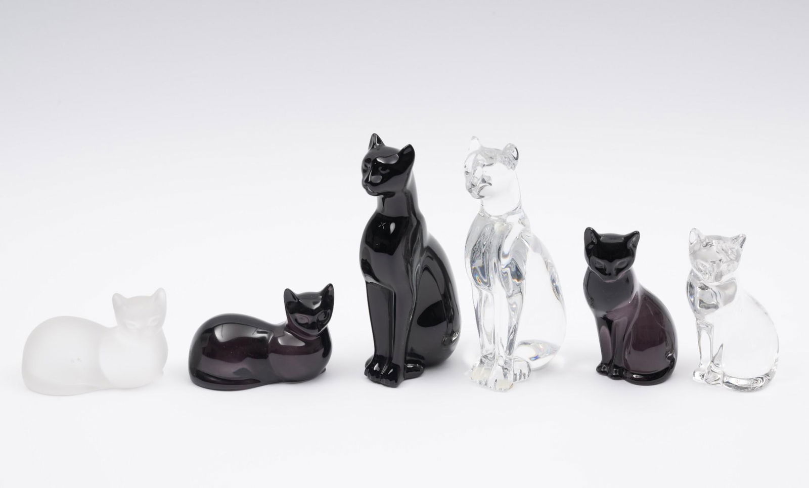 2 Baccarat Cats and 4 Lenox Cats (1 of 6)