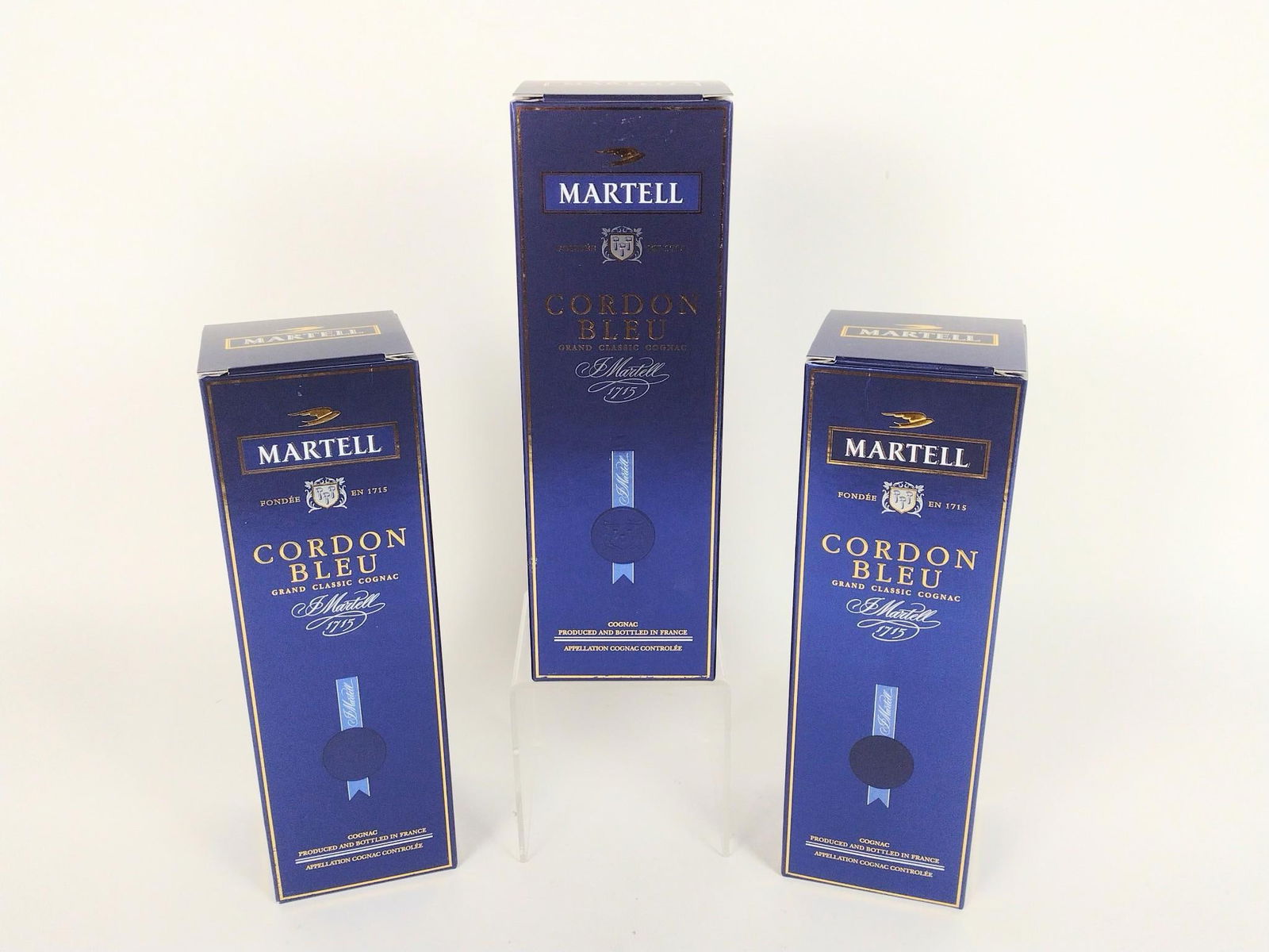 3 Bottles Martell Cordon Bleu Estate Cognac (1 of 3)