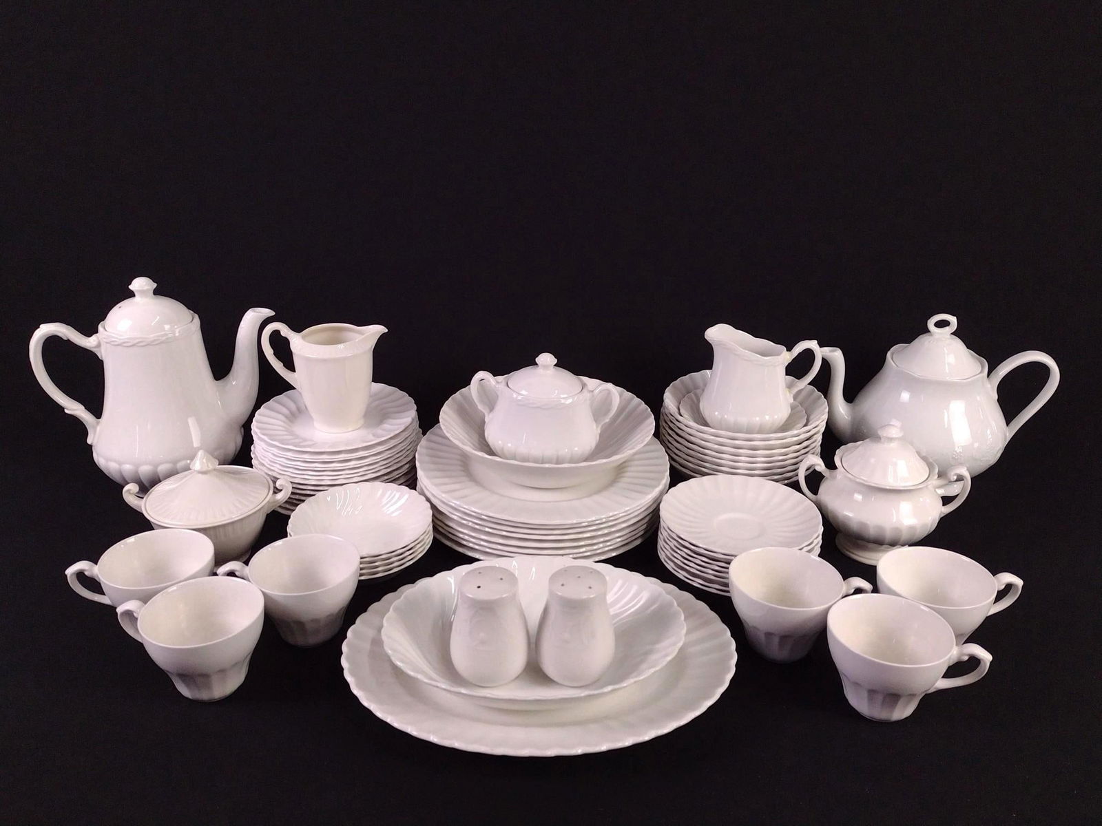 51 Pcs White Dinnerware (1 of 7)