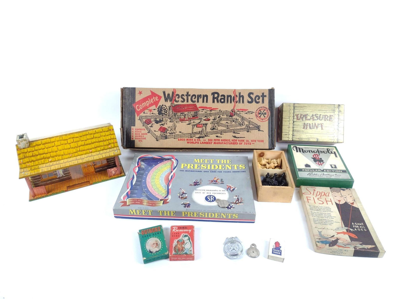 Grouping Vintage Toys and Games incl Marx (1 of 8)