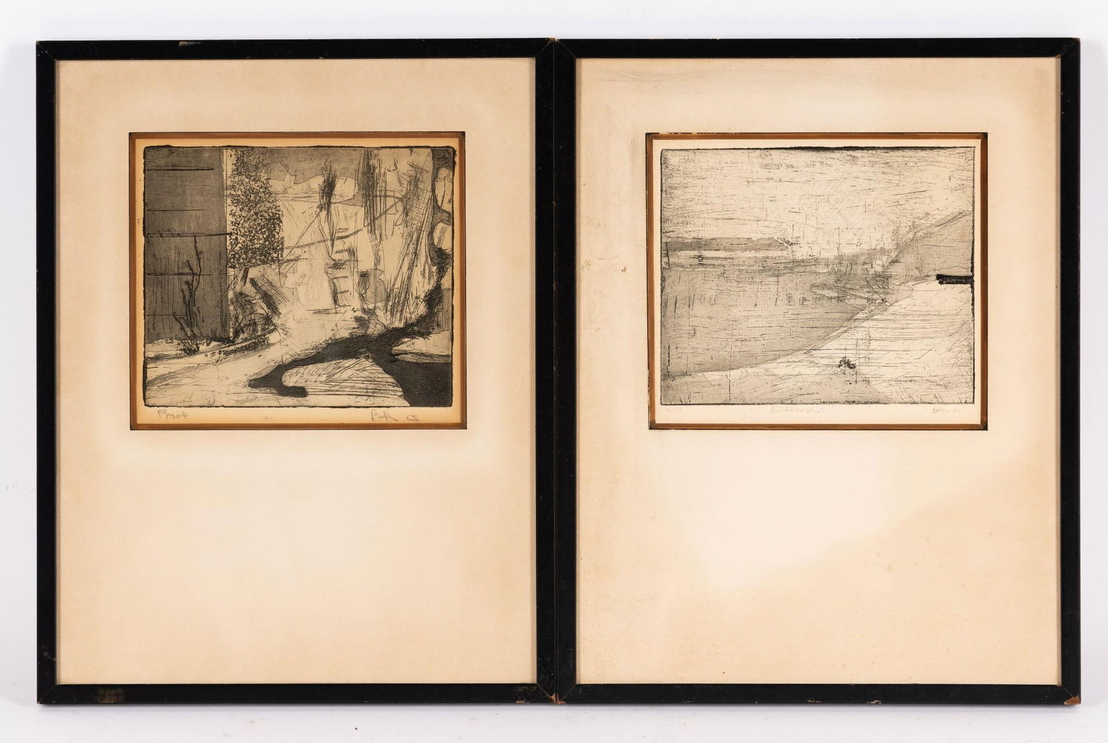 2 Ltd Ed Etchings incl Street Scene (1 of 11)