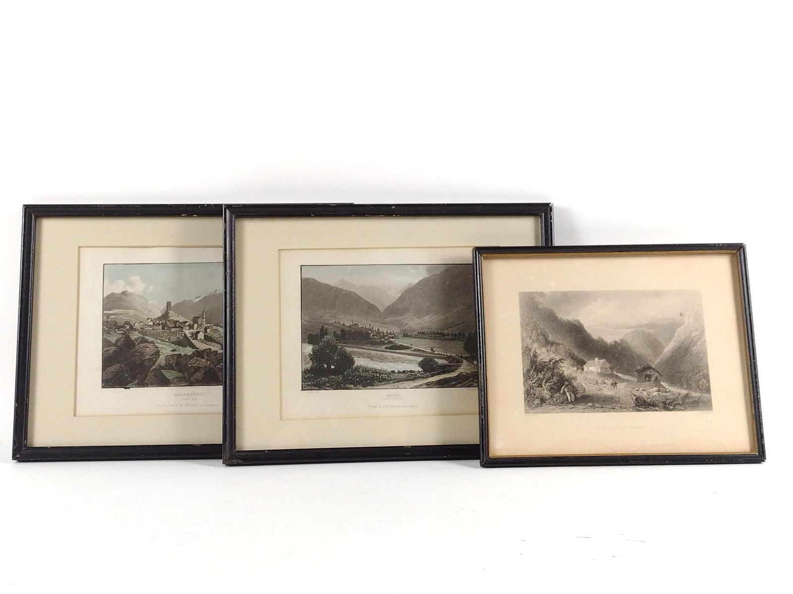 3 Landscape Etchings incl Brieg (1 of 9)
