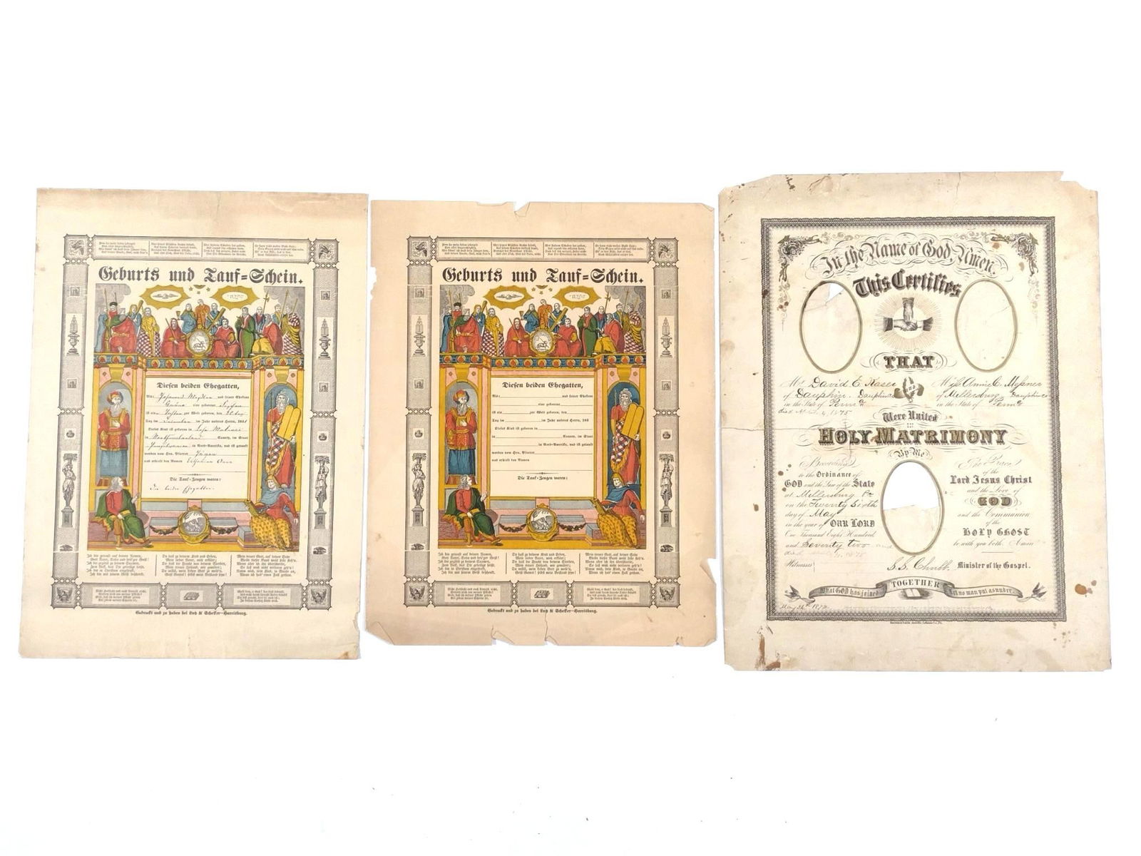 3 - 1800s Documents incl Marriage (1 of 4)