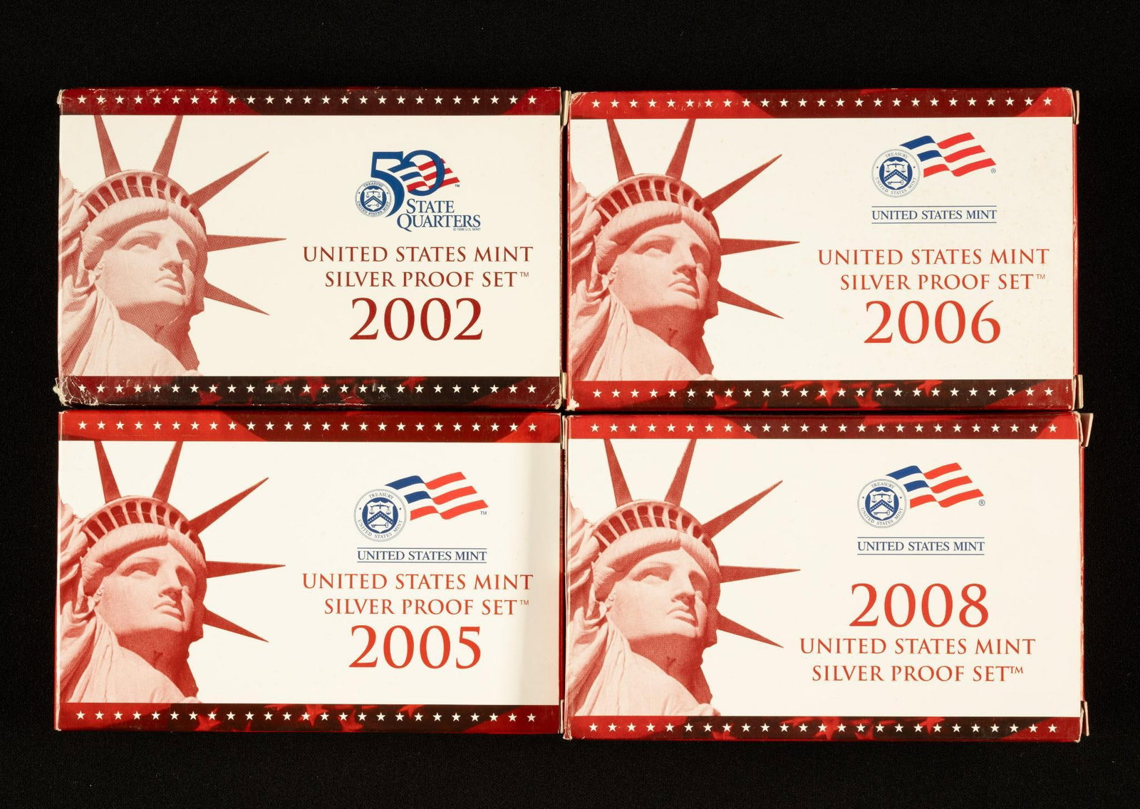 Four United States Mint Silver Proof Sets (1 of 2)