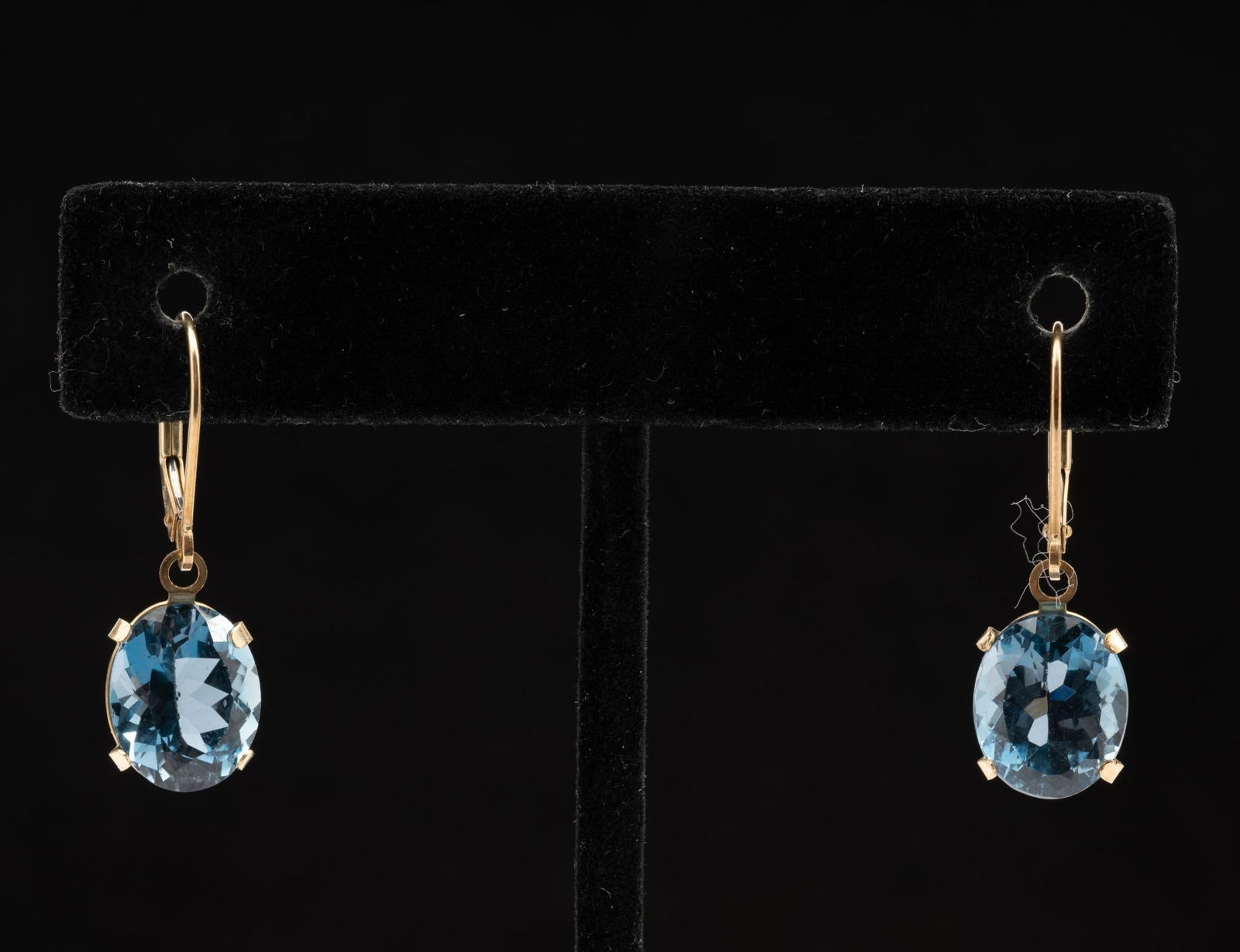 14K Gold & Blue Tourmaline Earrings (1 of 4)