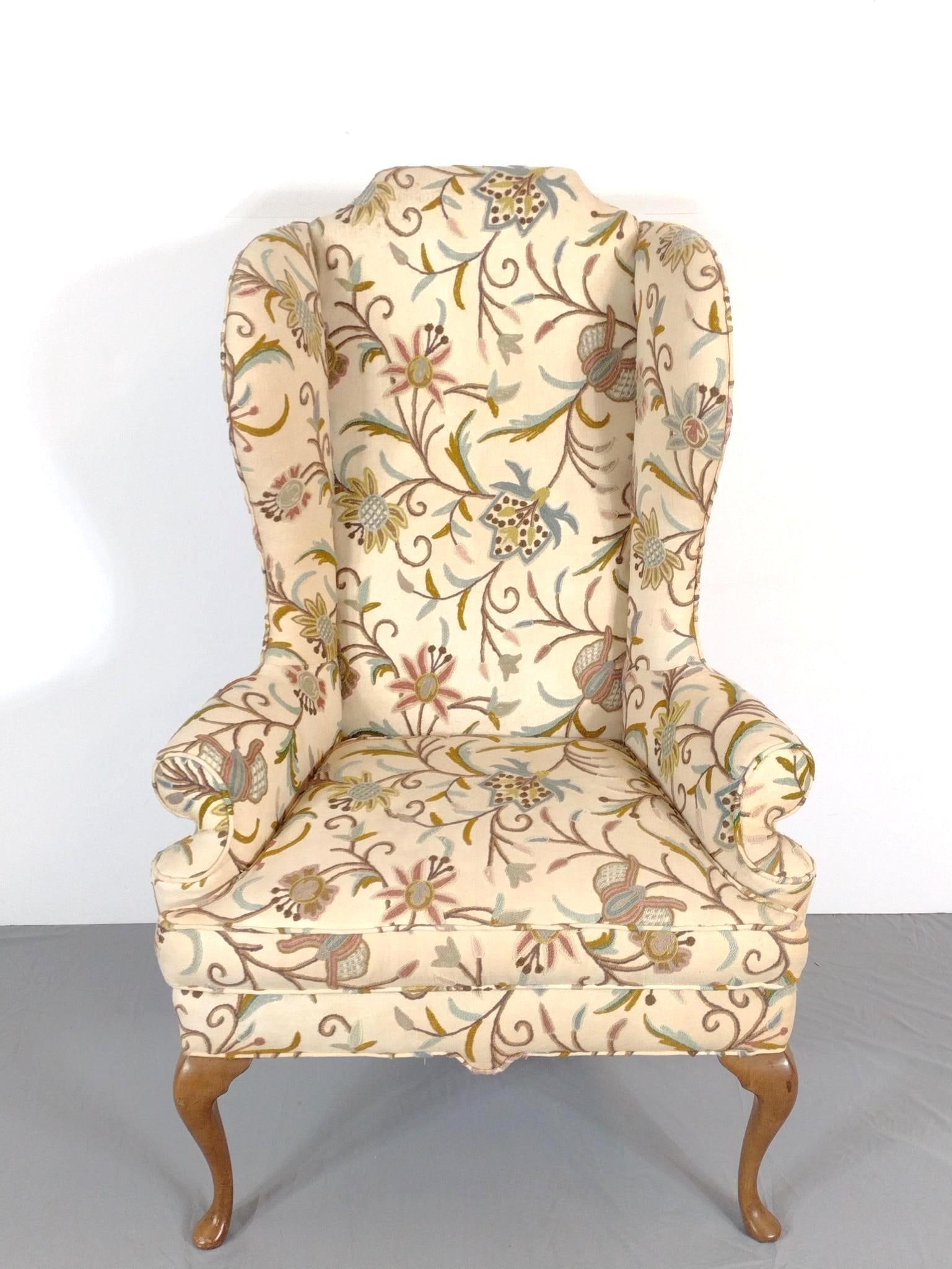 Floral Wingback Chair (1 of 6)