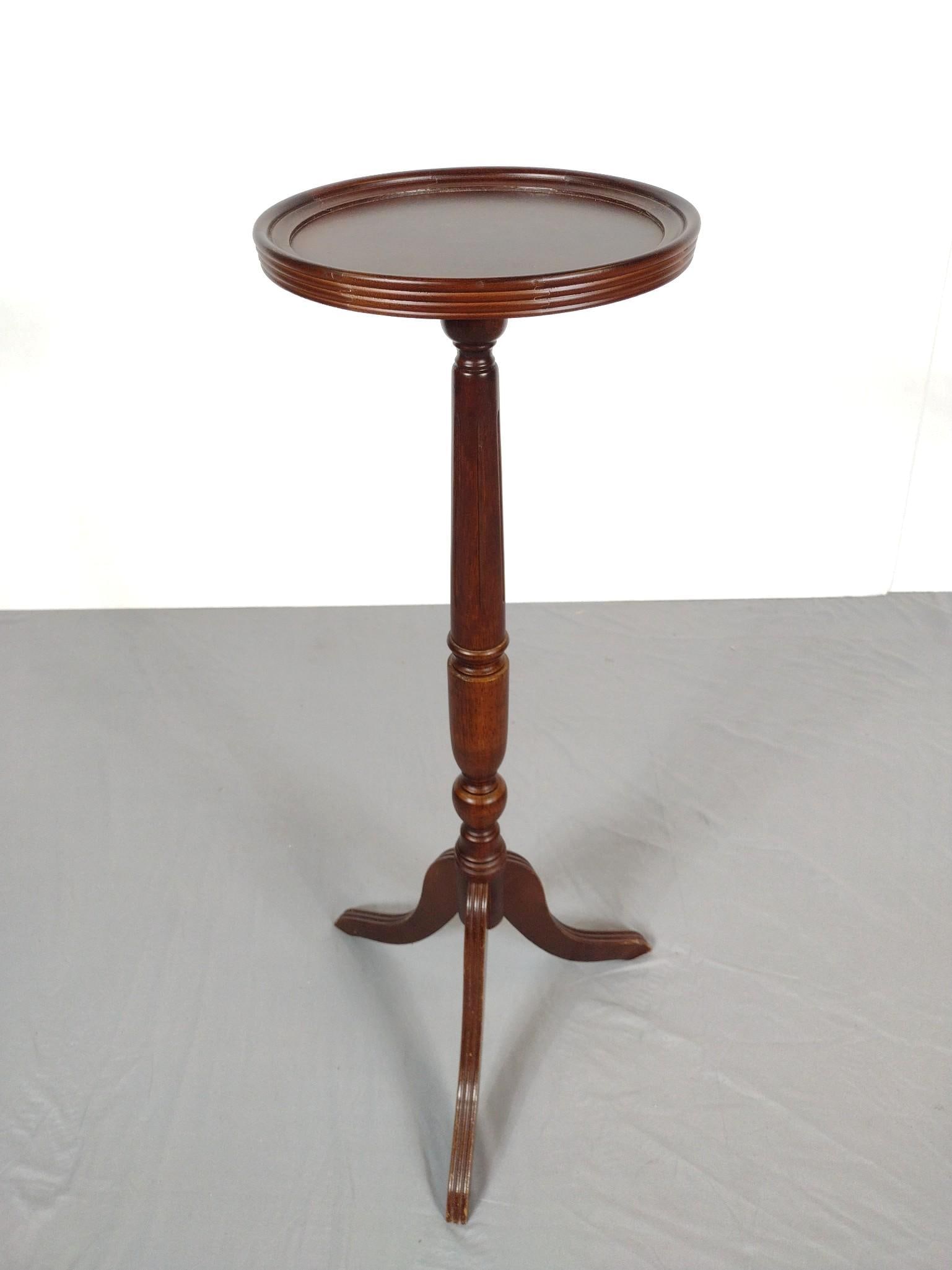 The Bombay Company Plant Stand: NOT ELIGIBLE FOR IN-HOUSE SHIPPING. 11" diameter X 35" high. Has some light scratches.