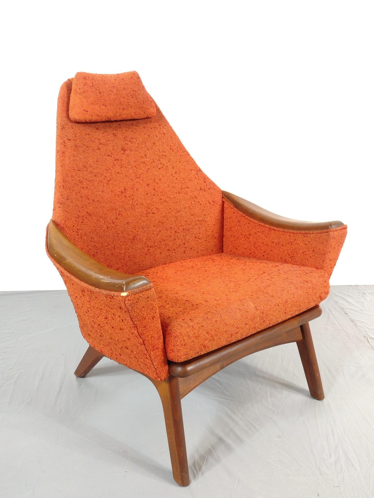 Adrian Pearsall Attributed Mid Century Arm Chair (1 of 9)