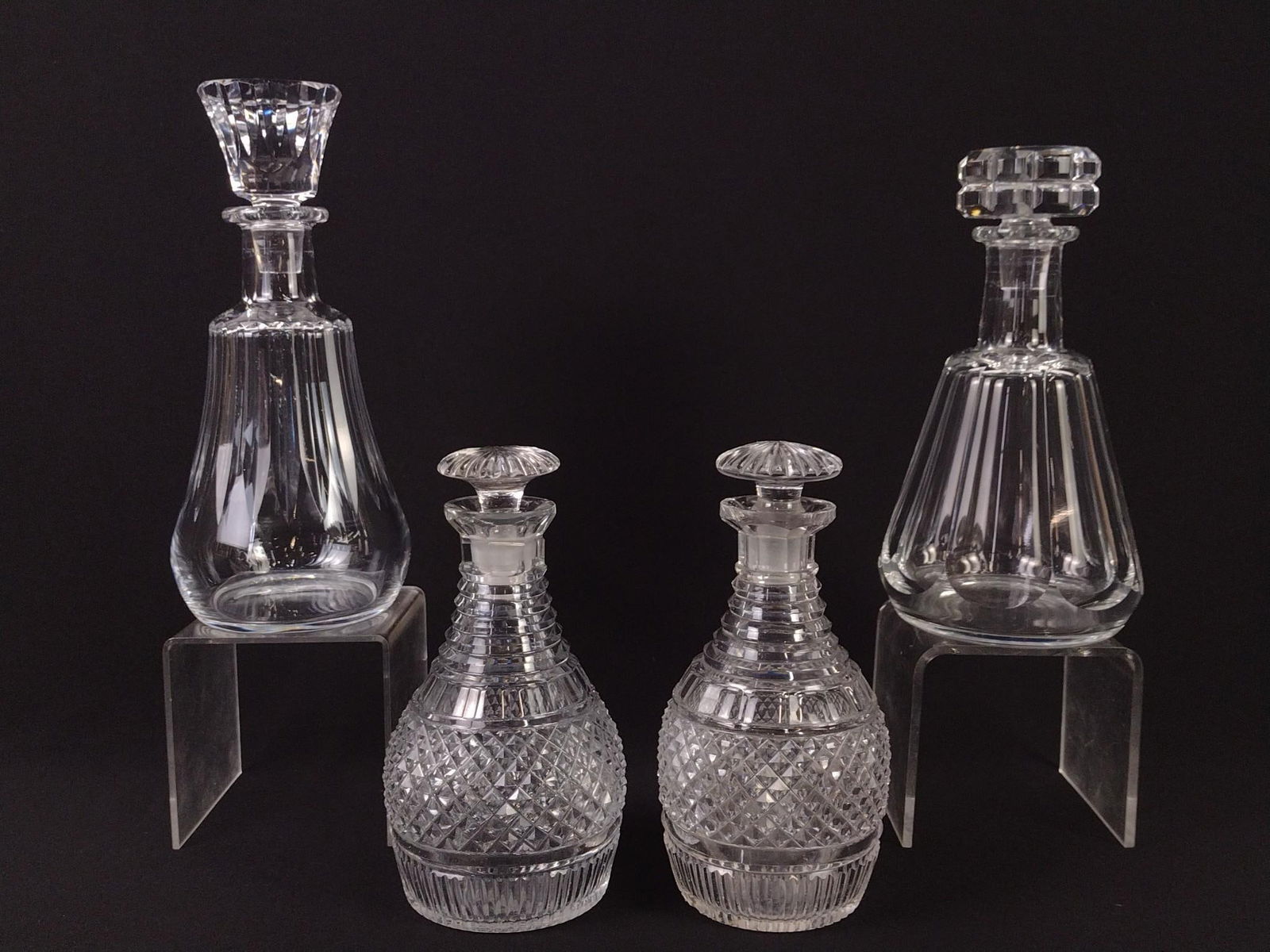 4 Glass Decanters incl Baccarat (1 of 4)