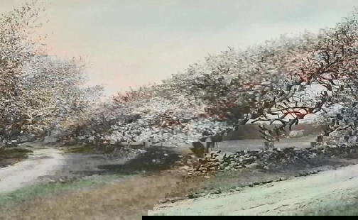 Wallace Nutting The Beckoning Road Print: NOT ELIGIBLE FOR IN-HOUSE SHIPPING. Wallace Nutting was an American minister, photographer, artist, and antiquarian, who is most famous for his landscape photos of New England. He also was an accompli