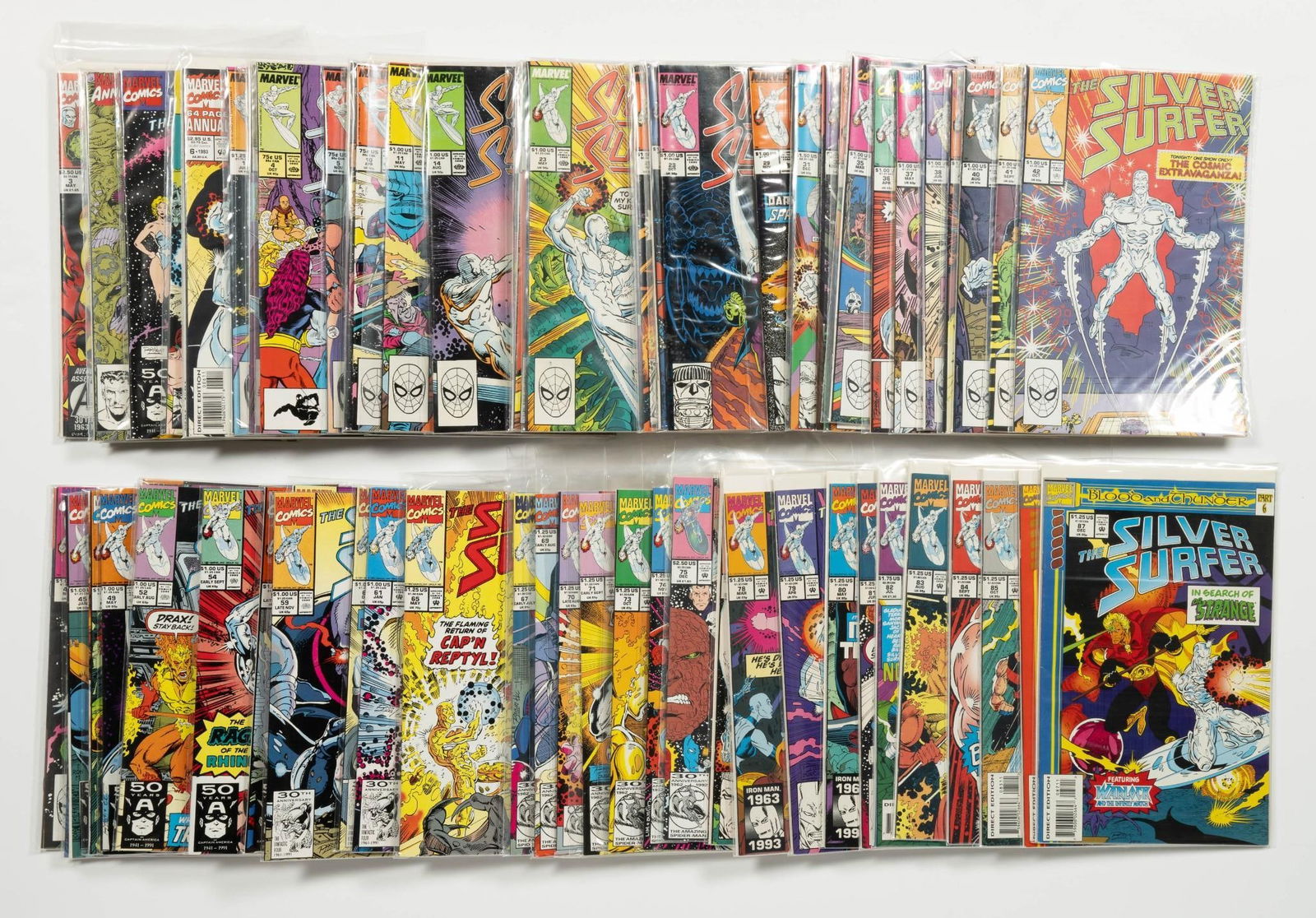 Approx. 90 Silver Surfer Comics (1 of 2)