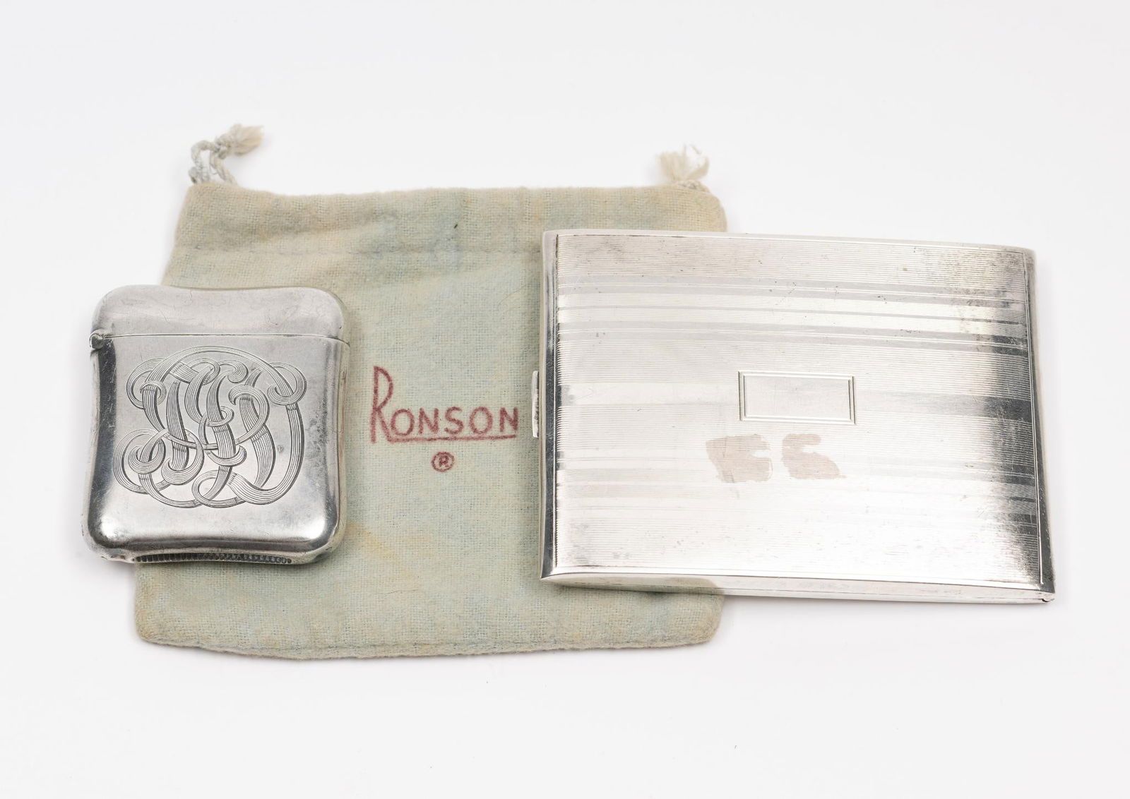 Sterling Silver Cigarette Case & Match Safe (1 of 6)