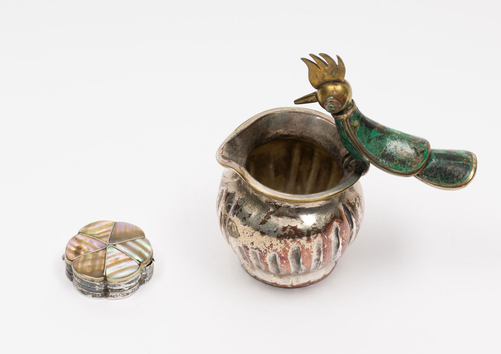 Los Castillo Pitcher and Small Sterling Pill Box (1 of 6)