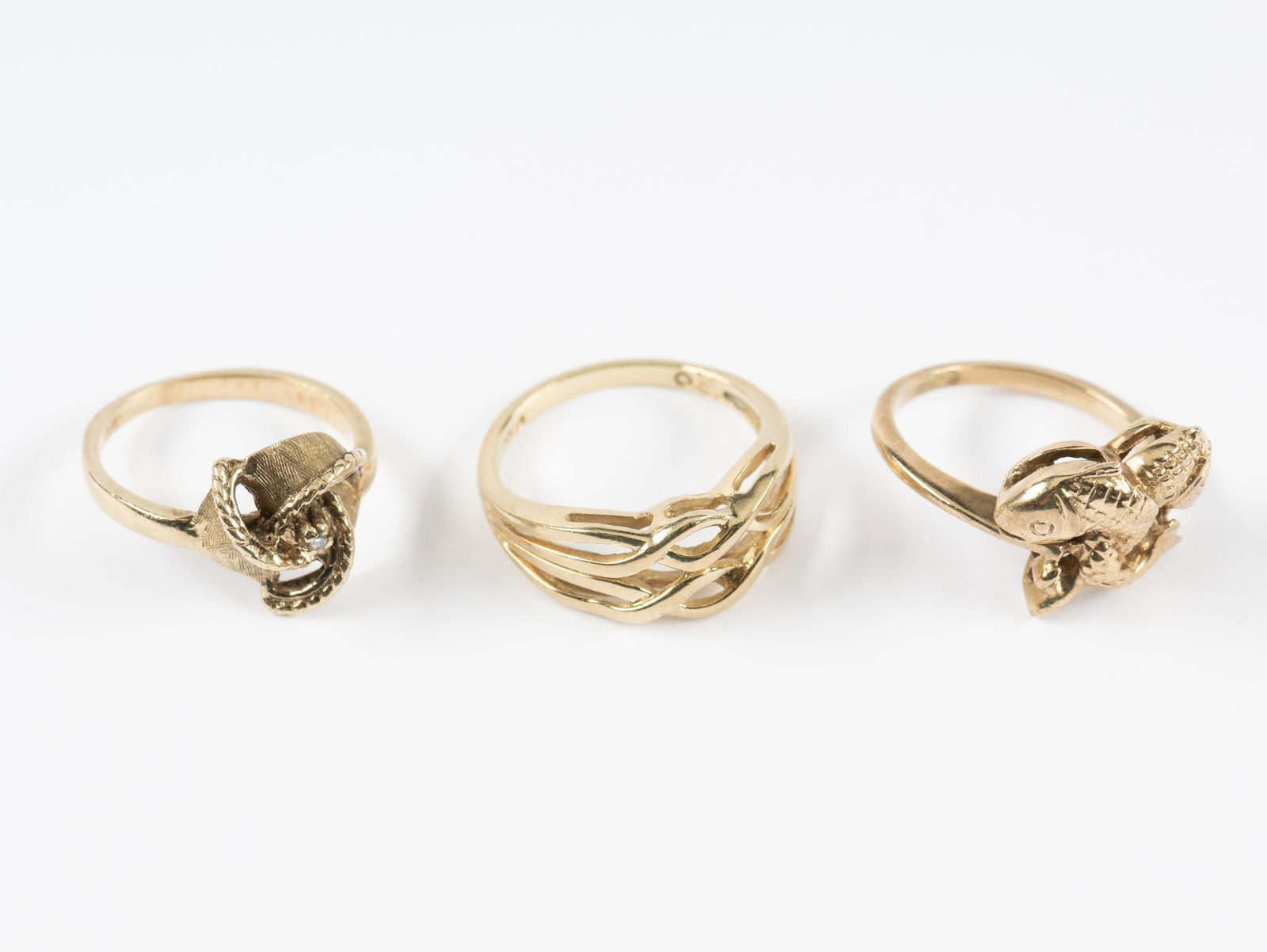 Three 10K Gold Rings (1 of 10)