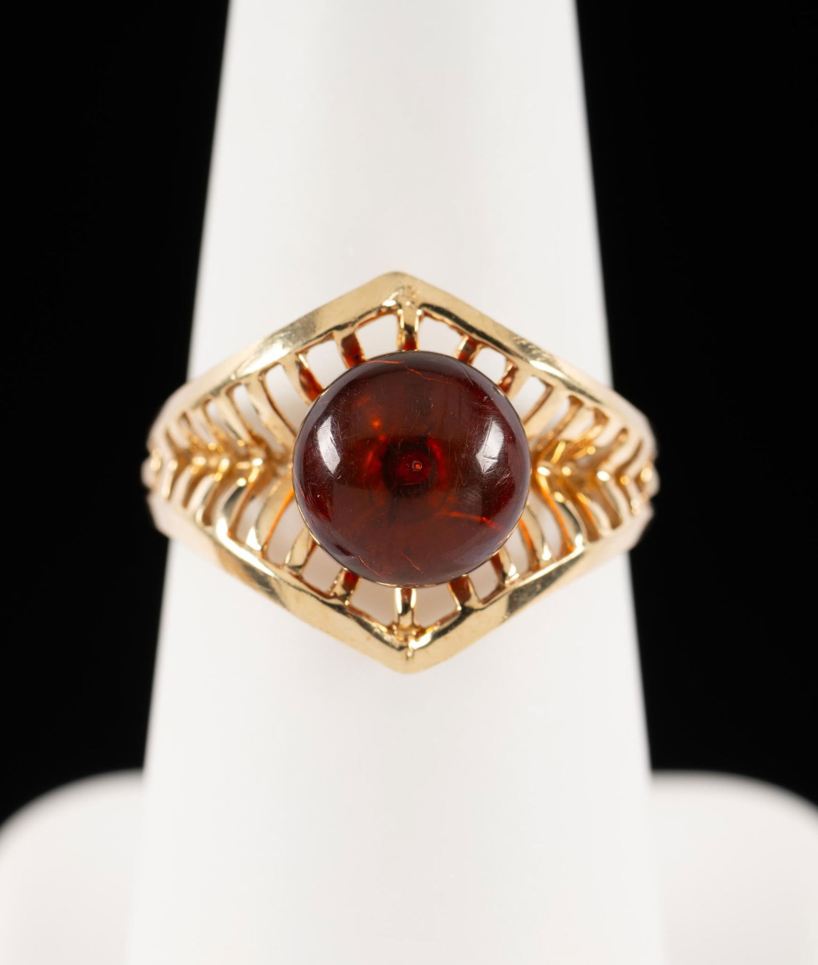 14k Gold Ring With Amber Gem (1 of 4)