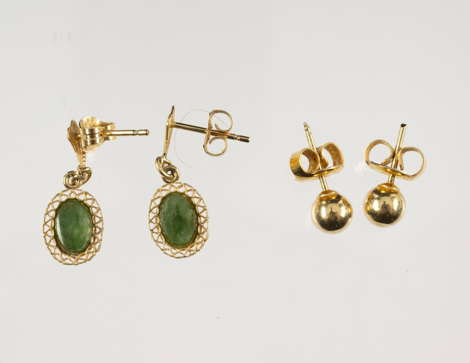 2 Pairs 14K Gold Earrings (1 of 5)