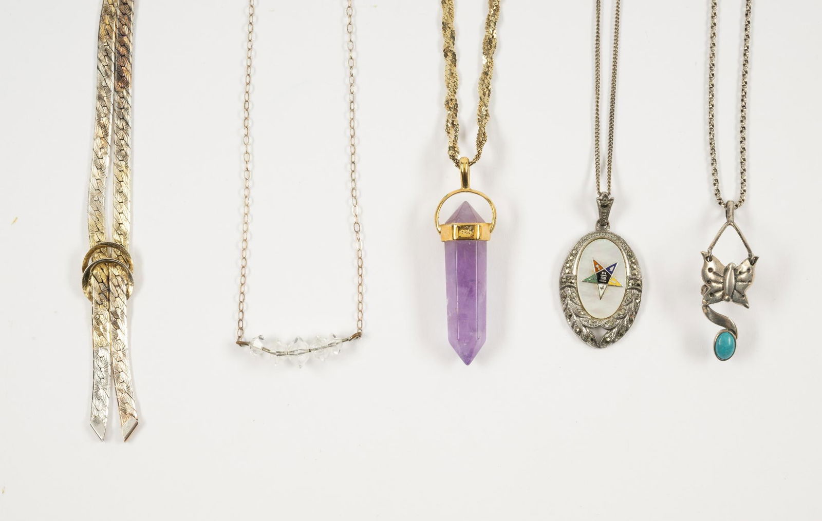 5 Sterling Pendant Necklaces (1 of 4)