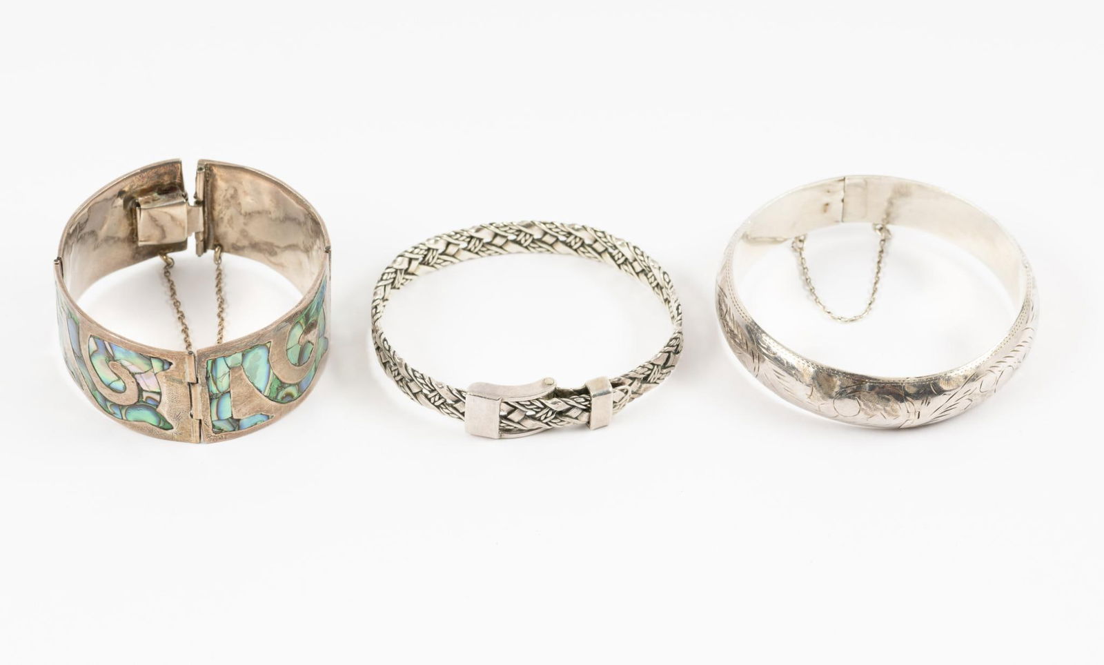 3 Sterling Bangle Bracelets (1 of 6)