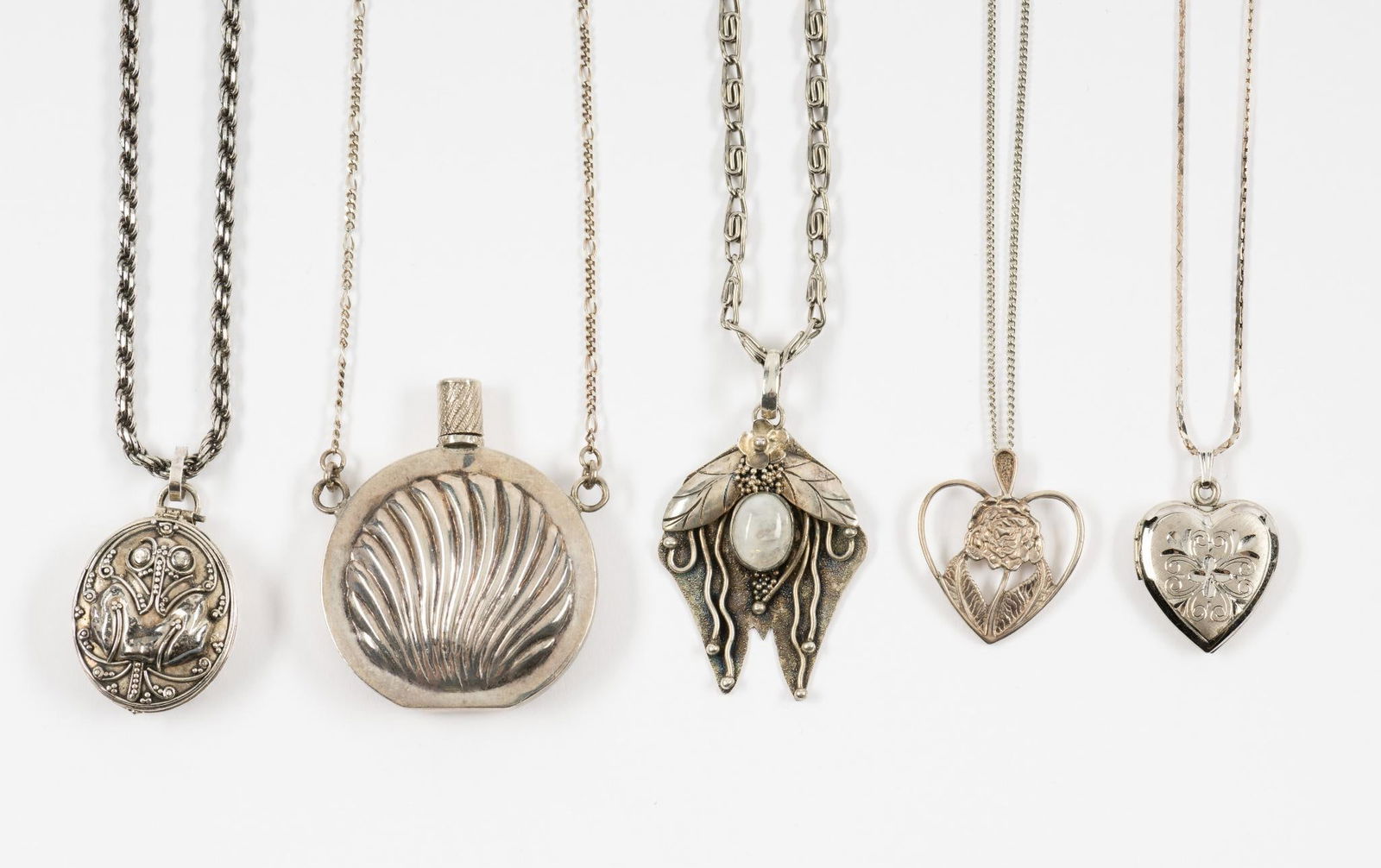 5 Sterling Pendant Necklaces (1 of 6)