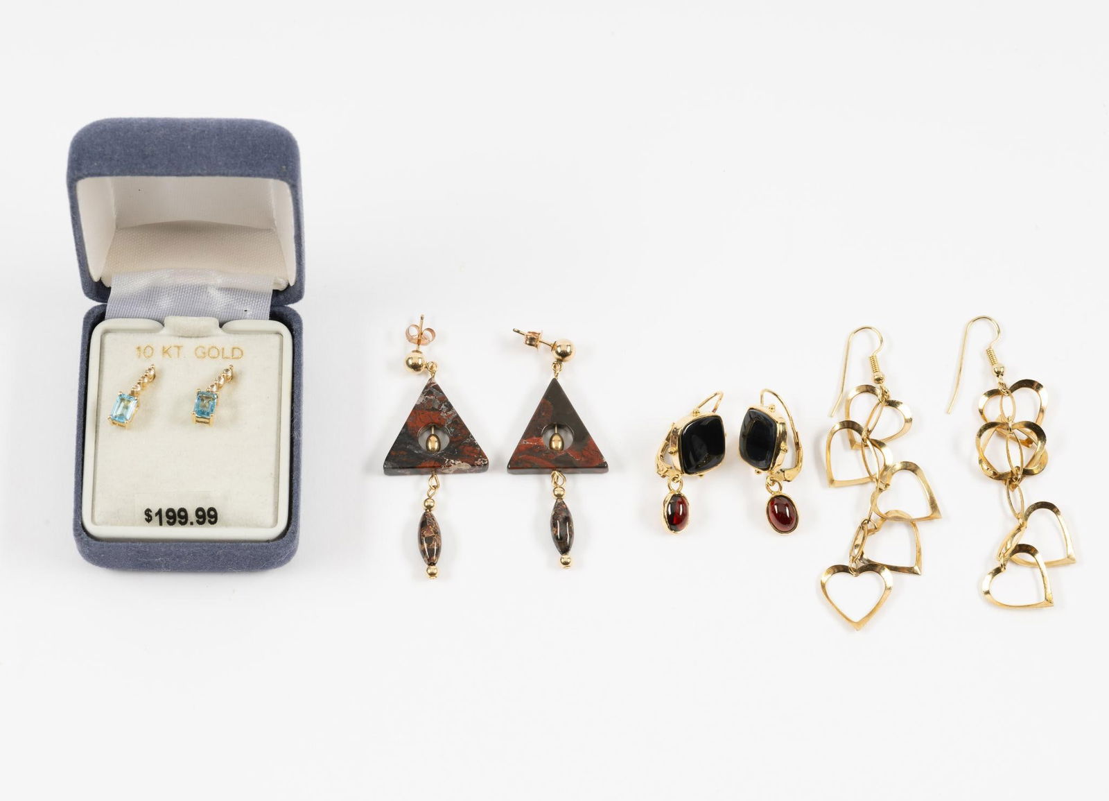 Four Pairs Of 14K Gold Earrings (1 of 5)