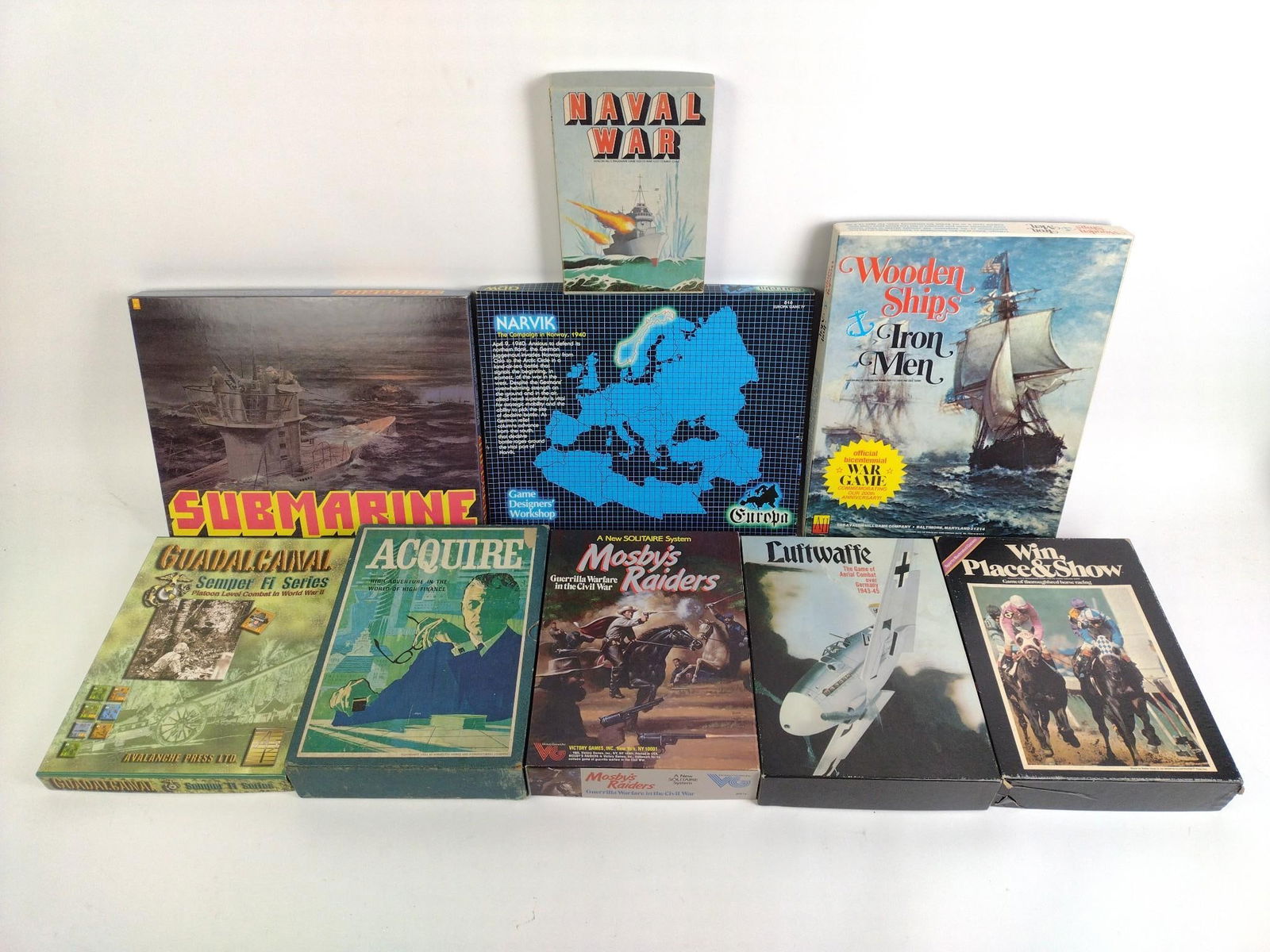 9 Vintage Military / War Board Games (1 of 4)