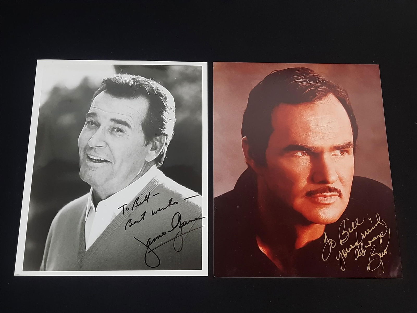 Burt Reynolds and James Garner Autographed Photos (1 of 3)