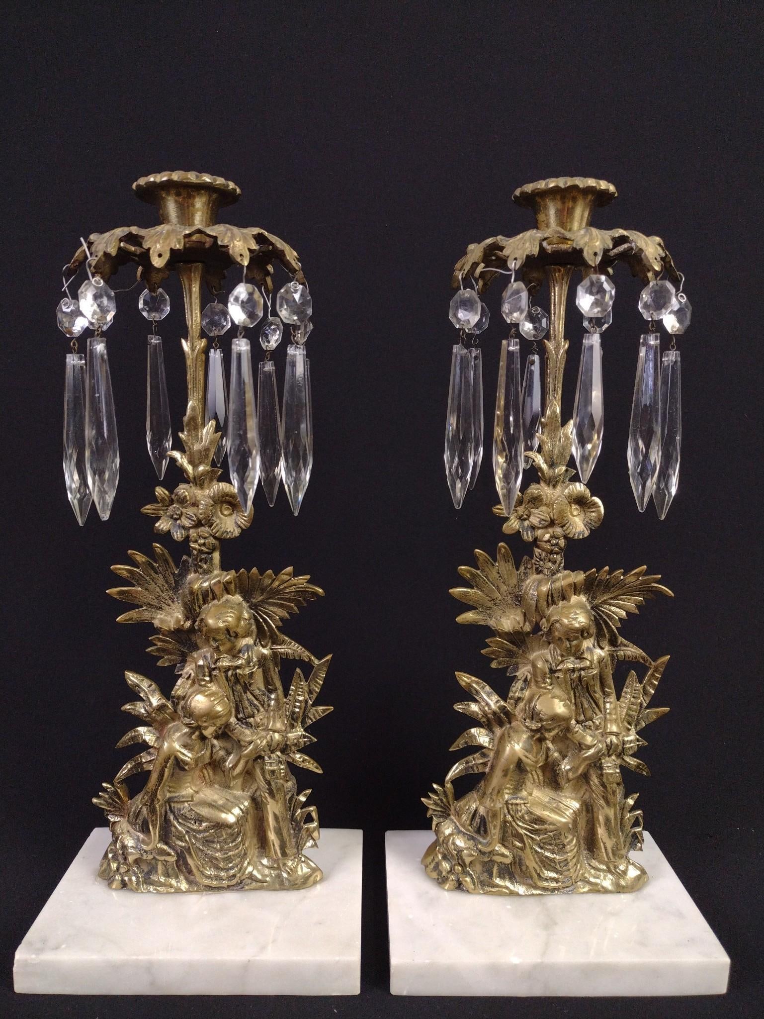 Pr Figural Girandole Candelabras (1 of 4)