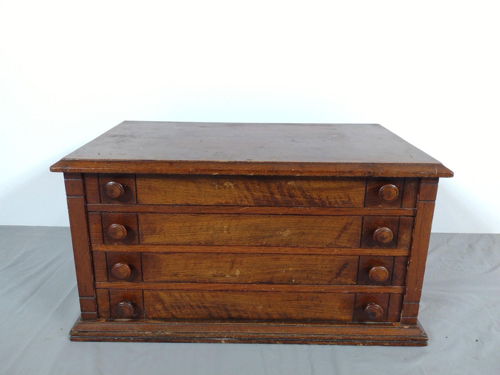 Antique 4 Drawer Spool Cabinet (1 of 6)