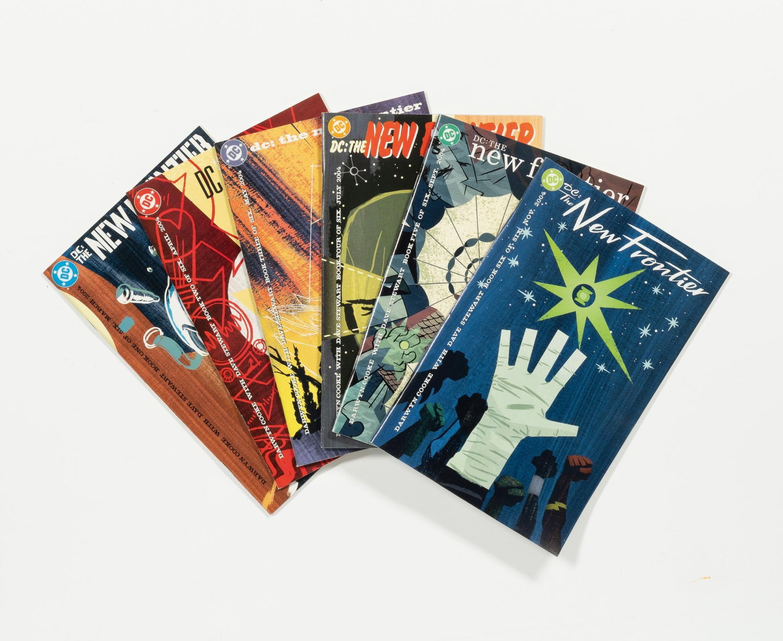 6 DC Comics New Frontier Mini Series: Complete mini series. 2004. Average condition VF-.