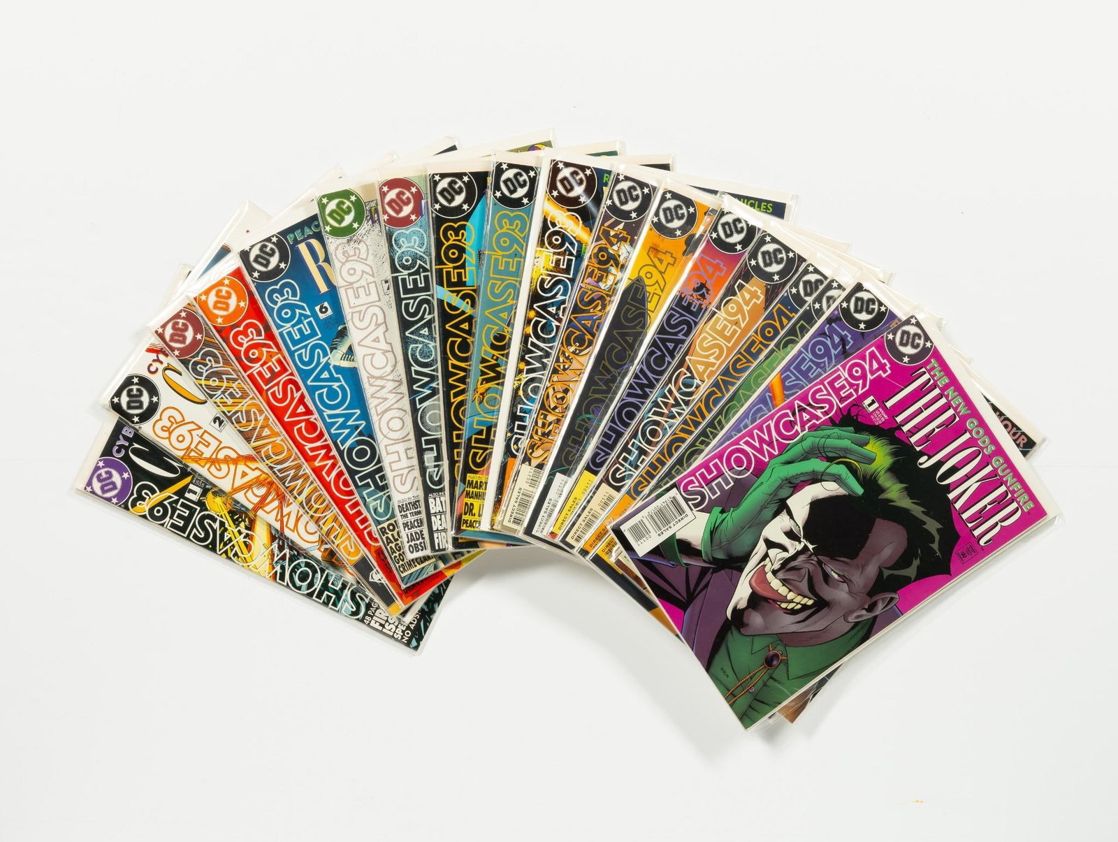 18 DC Showcase Comics: 1993, 1994. Various Batman characters. Average condition VF.