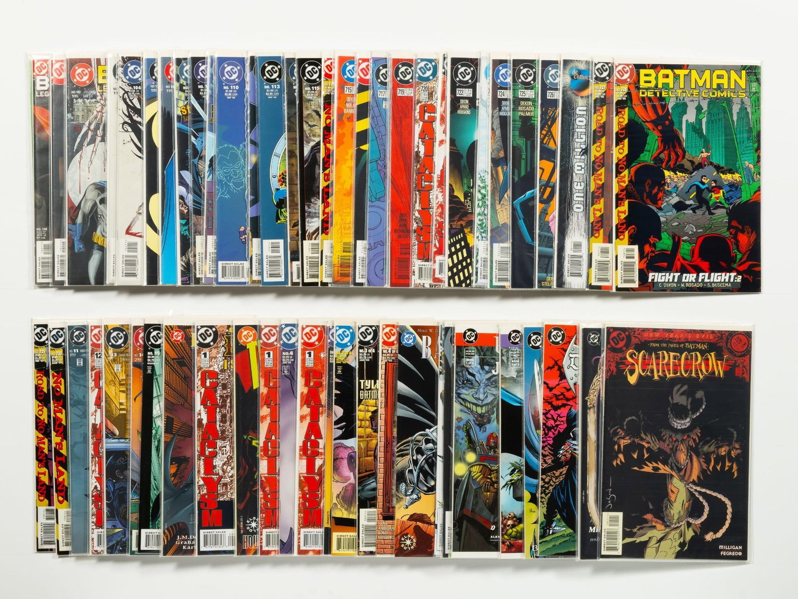 Approx. 75 Misc. Batman Comics: Various titles. Includes some #1s. Some keys. Average condition VF+.