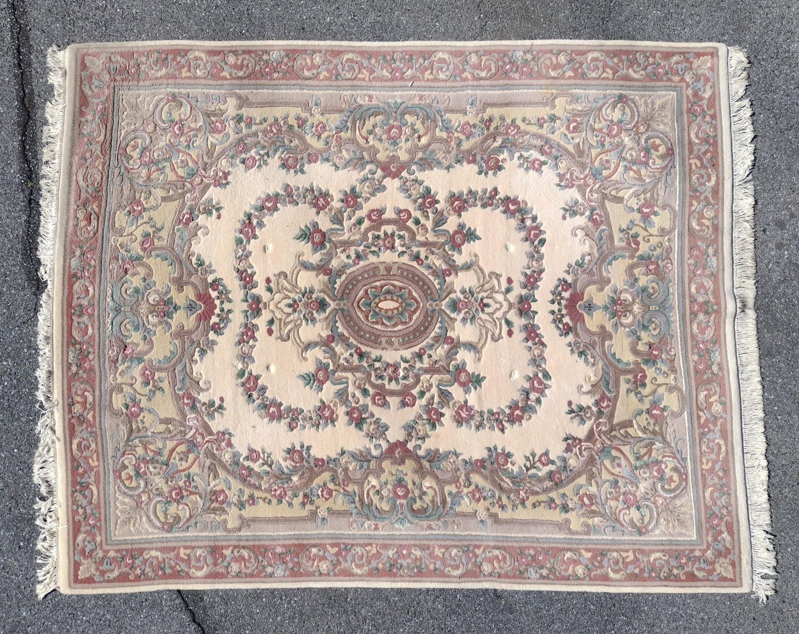 Pande Cameron Of New York Room Size Rug: NOT ELIGIBLE FOR IN-HOUSE SHIPPING. Genuine Chindia. 7'11" wide X 9'9" long.