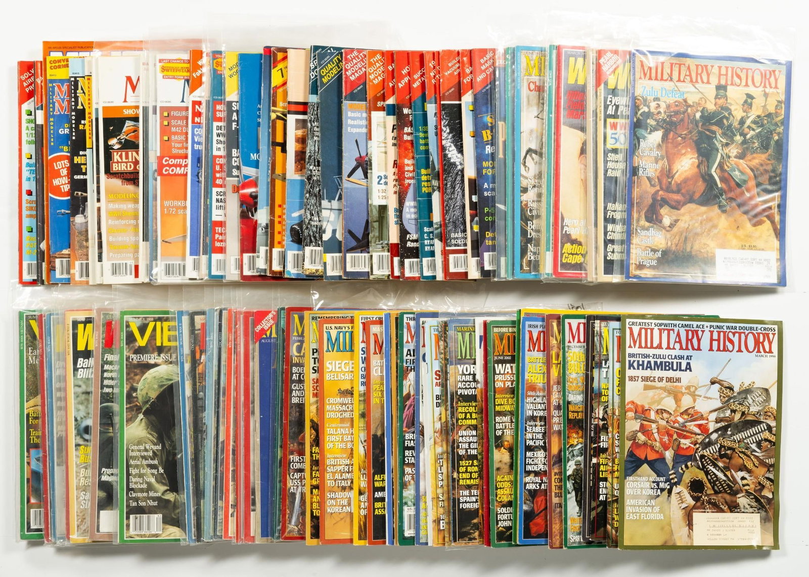 Approx. 80 Misc. Magazines: Approx. 80 Misc. magazines. Includes military history; fine scale modeler; and others. Average condition FN+.