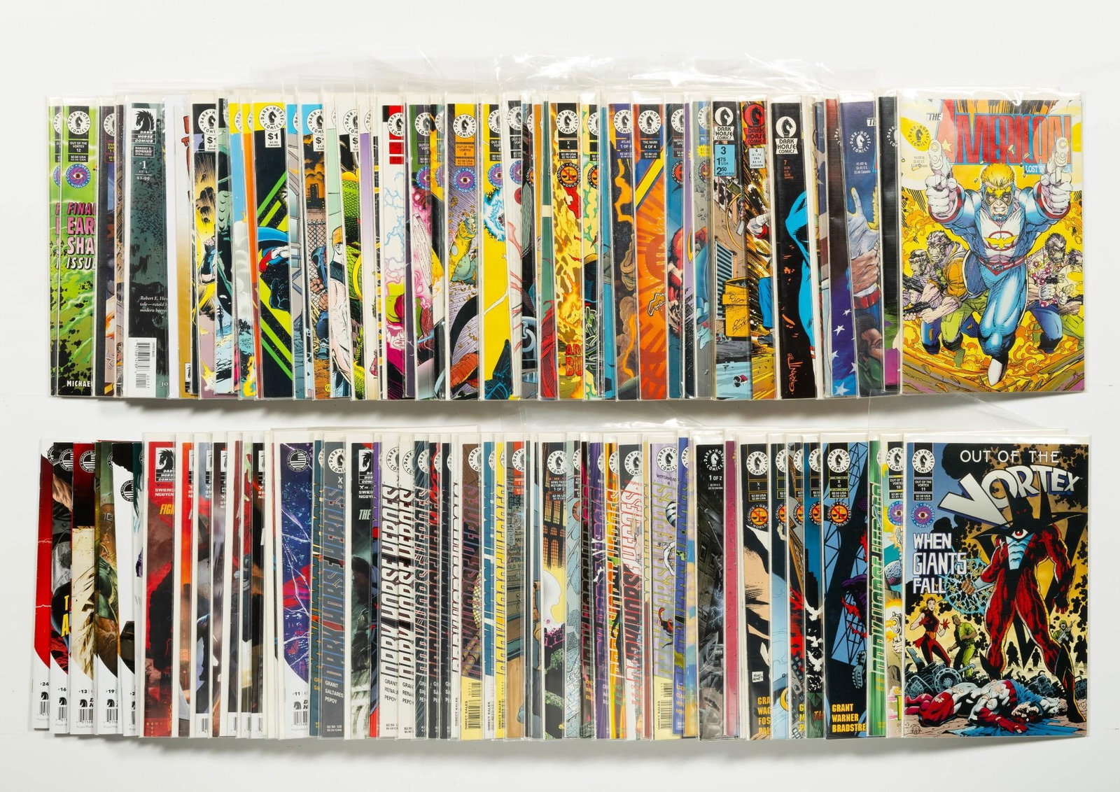 Approx. 110 Misc. Dark Horse Comics: Approx 110 Misc. Dark Horse Comics. Titles include The American; X; Motorhead; and others. Average condition VF+.
