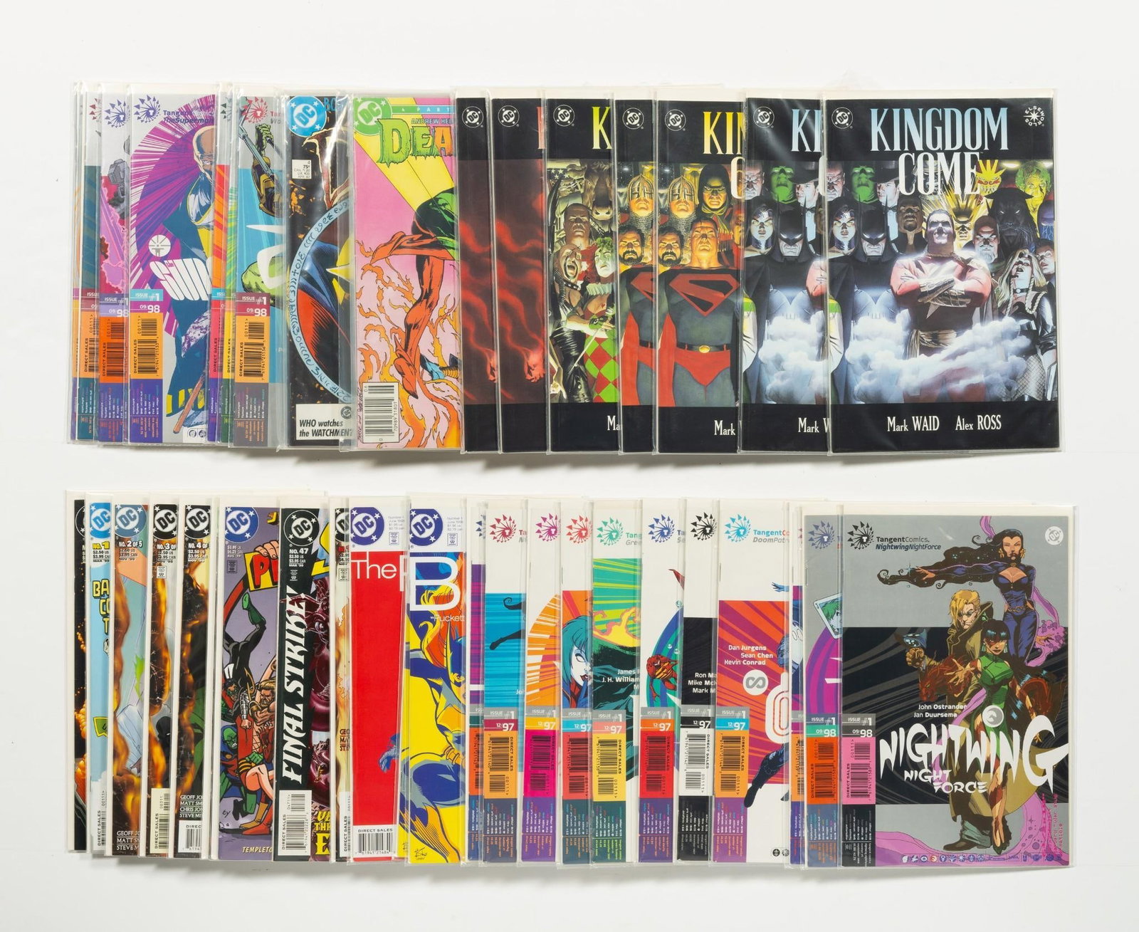 Approx. 40 Misc. DC Comics: Approx. 40 Misc. DC comics. Titles include Alex Ross Kingdom Come; Dead Man 1986; and many others. Average condition VF+.