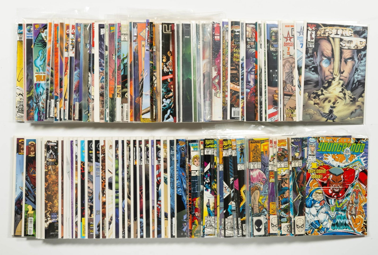 Approx. 110 Misc. Comics: Approx. 110 Misc. comics. Various publishers. Various titles. Does include #1s and key issues. Average condition VF.