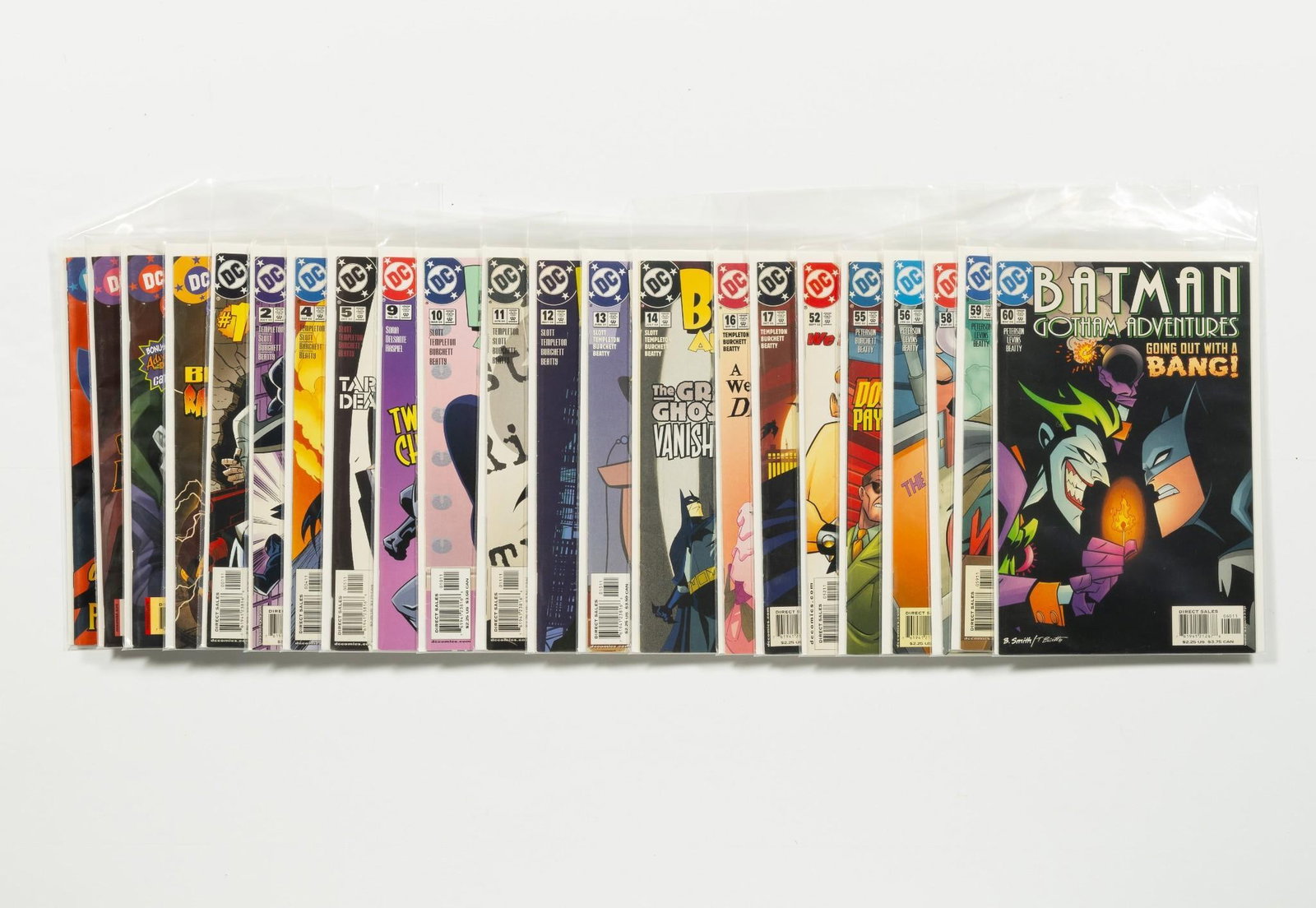 22 Batman Animated Comics: 22 Batman animated comics. Includes Batman Strikes; Batman Adventures; and others. Includes #1s. Average condition VF.