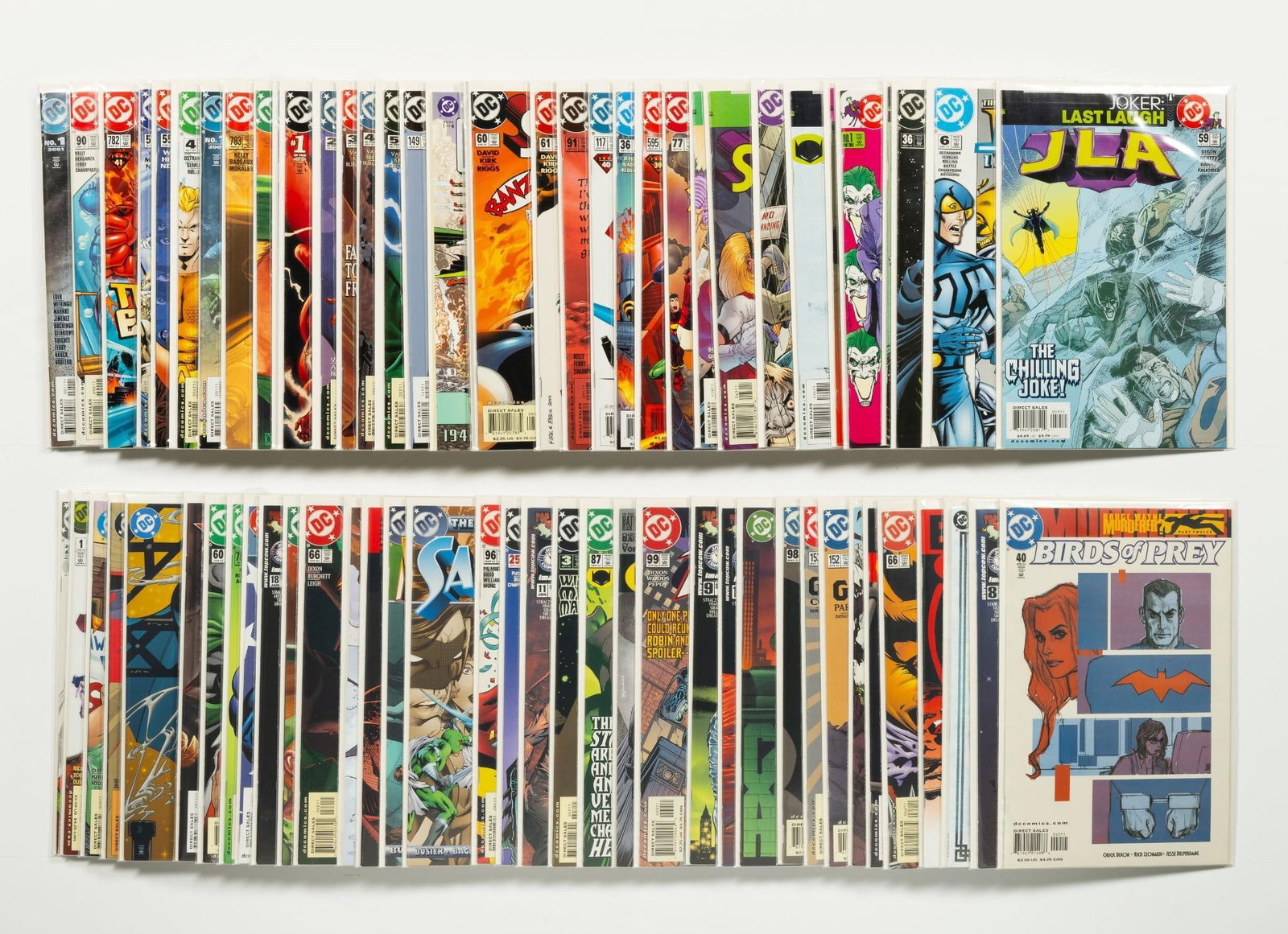 Approx. 80 Misc. DC Comics: Approx. 80 misc. DC comics. Titles include Superman; JLA; Batman; and others. Includes some #1s. Average condition VF+.
