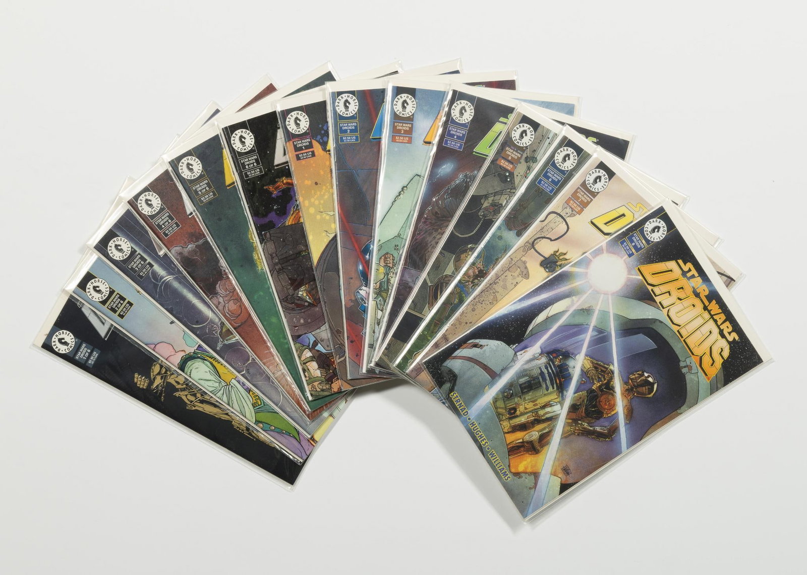 14 Dark Horse Star Wars Droids Comics: Original mini series and ongoing series. Average condition VF+