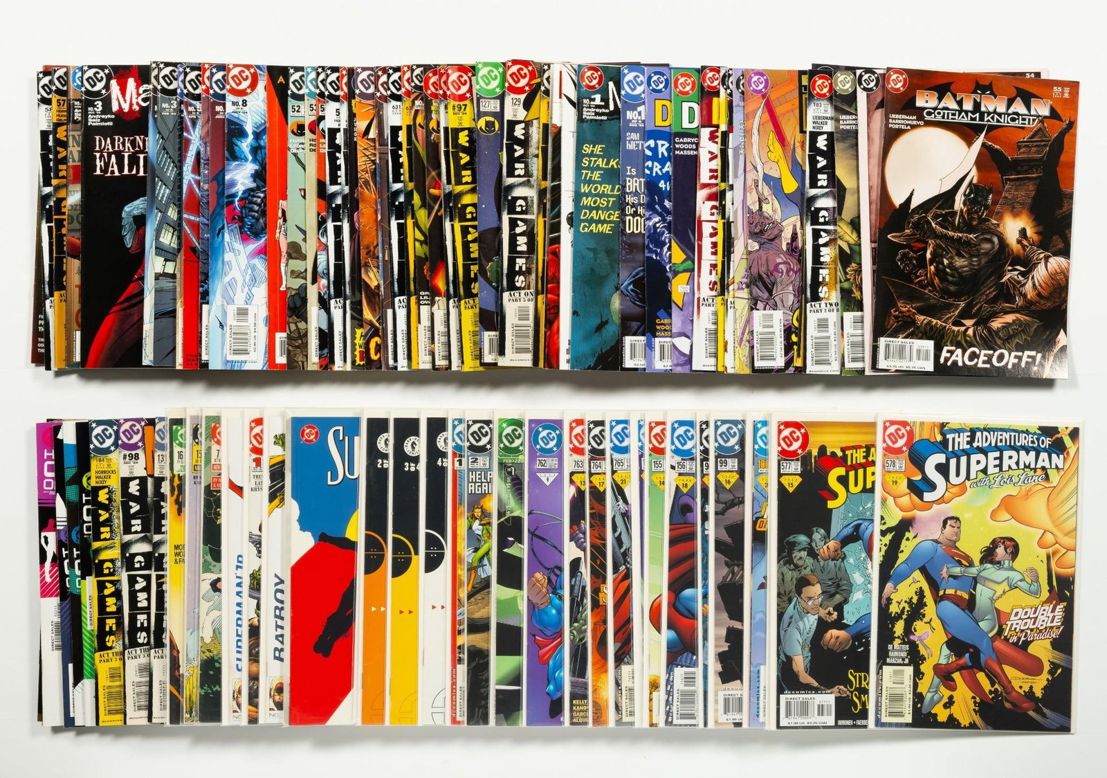 Approx. 100 Misc. DC Comics: Titles includes Superman; Robin; Batman; and many others. Average condition VF.