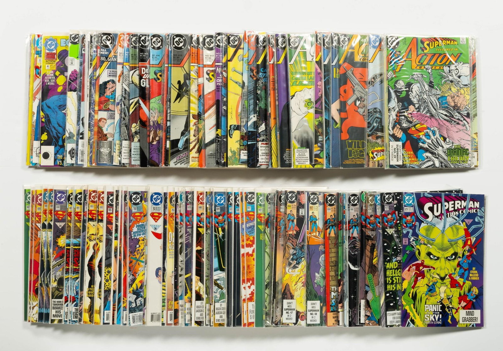 Approx. 140 Superman Comics: Approx. 140 Superman comics. Action Comics. Average condition VF.