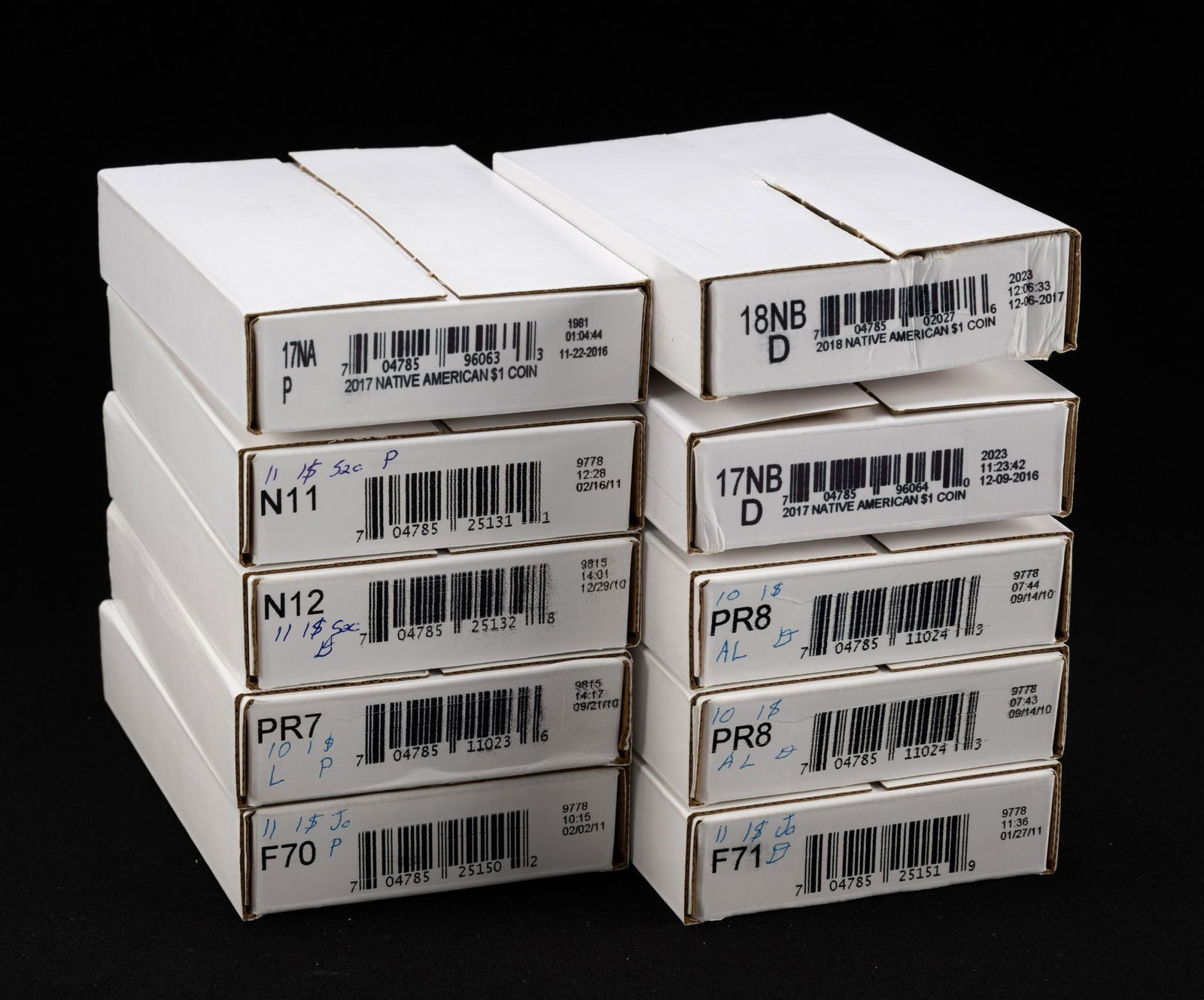 Ten Rolls Golden Dollars In U.S. Mint Boxes (1 of 2)