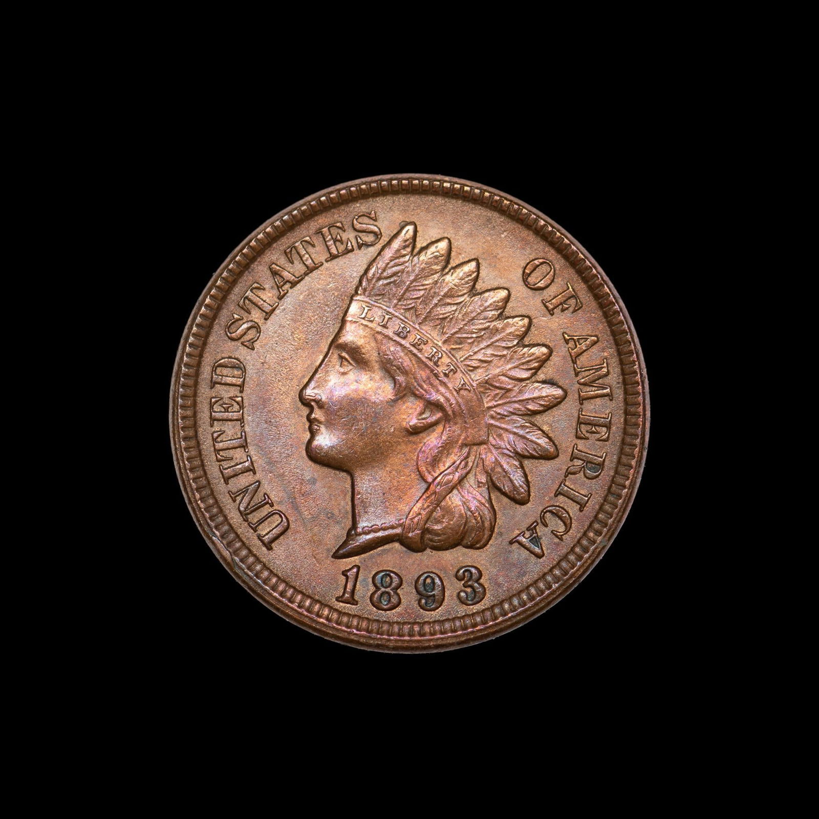 1893 Indian Head Cent BU (1 of 2)