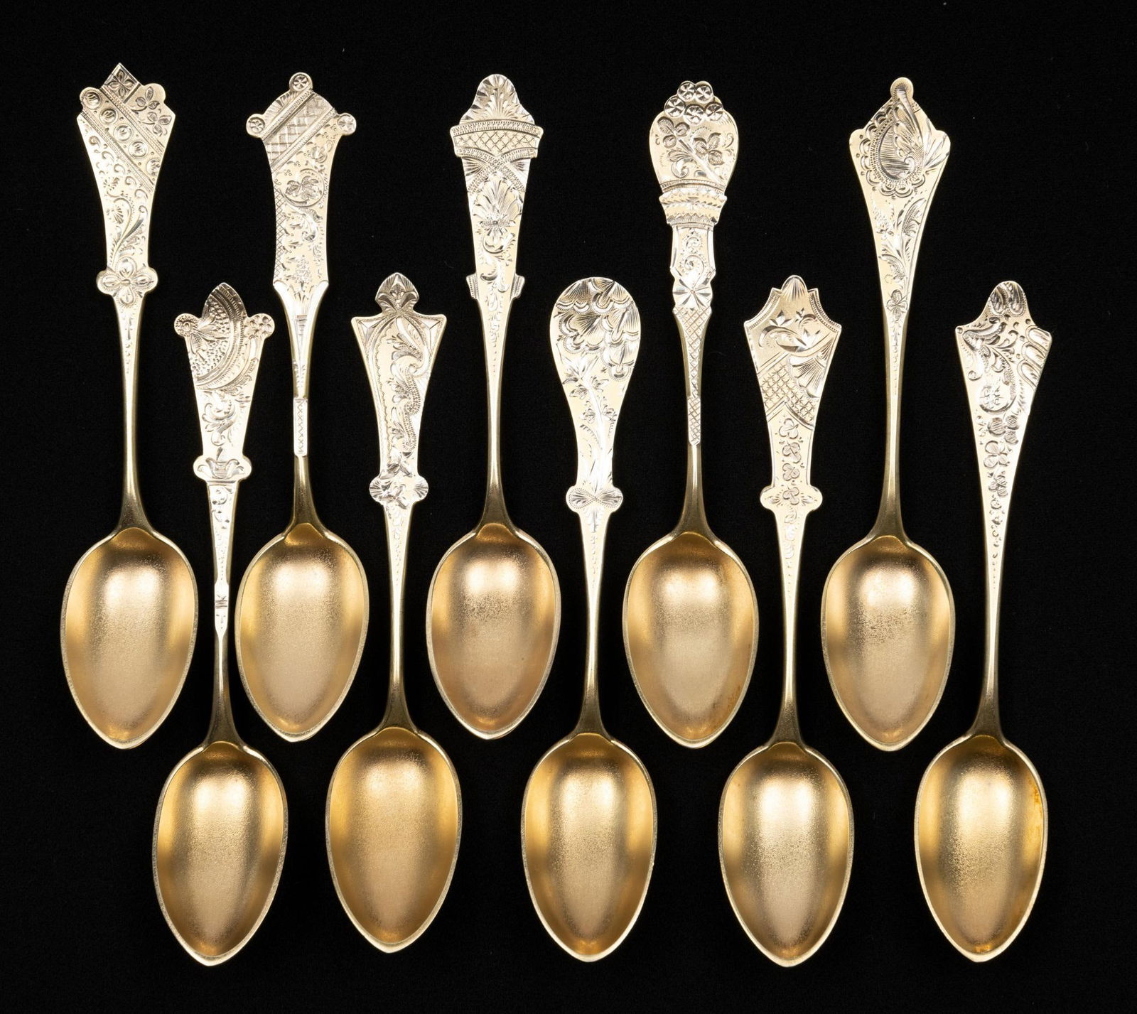 10 J. E. Caldwell Sterling Silver Teaspoons (1 of 4)