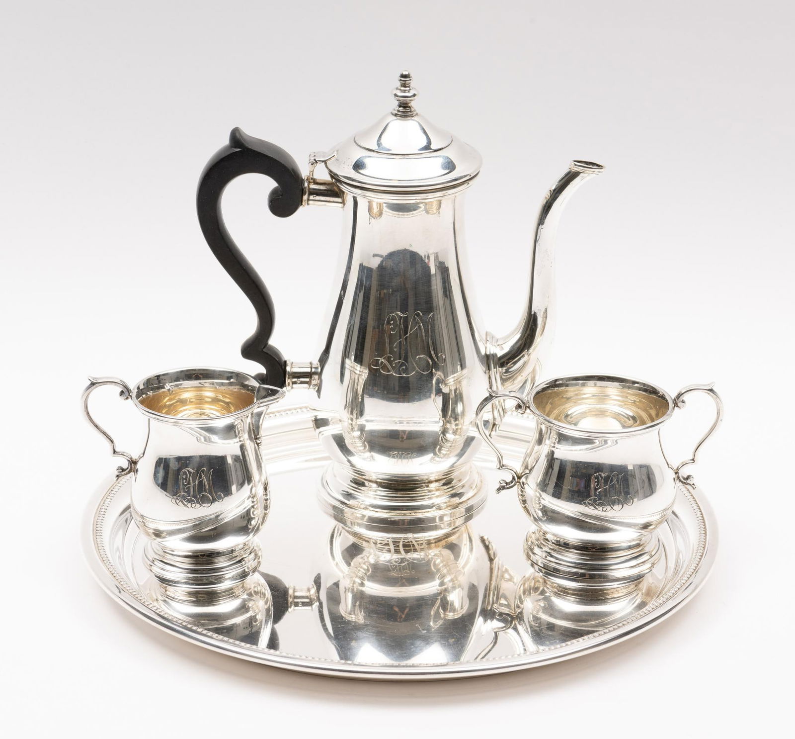 Lunt Sterling Silver Demitasse Coffee Service & Tray (1 of 9)